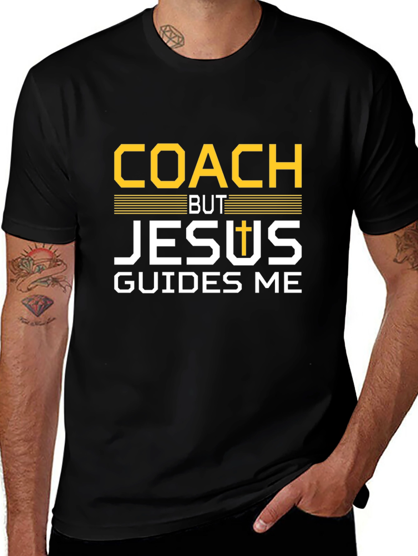 Coach But Jesus Guides Me T-Shirt