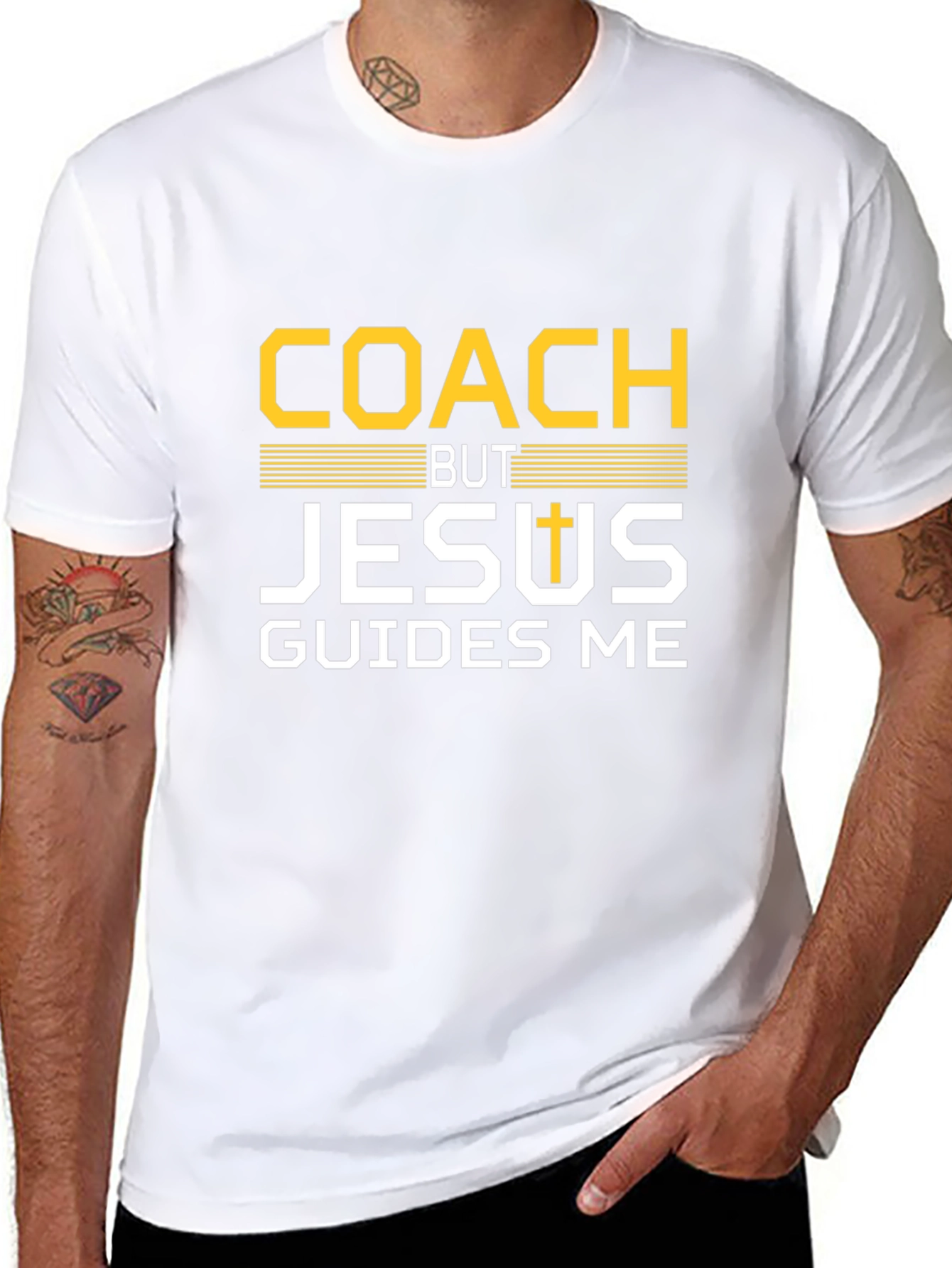 Coach But Jesus Guides Me T-Shirt