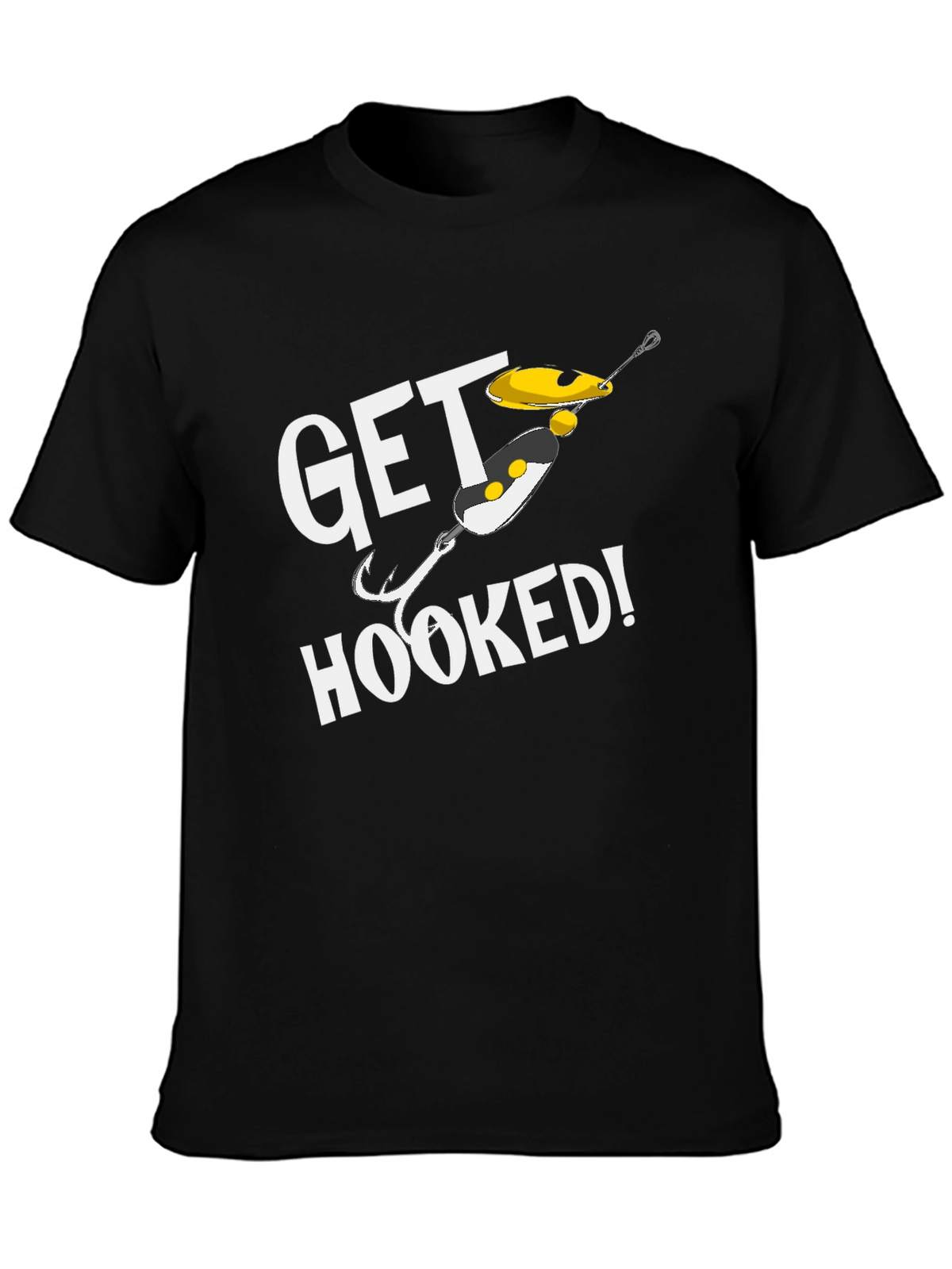 Get Hooked Fishing T-Shirt - Angler Gift