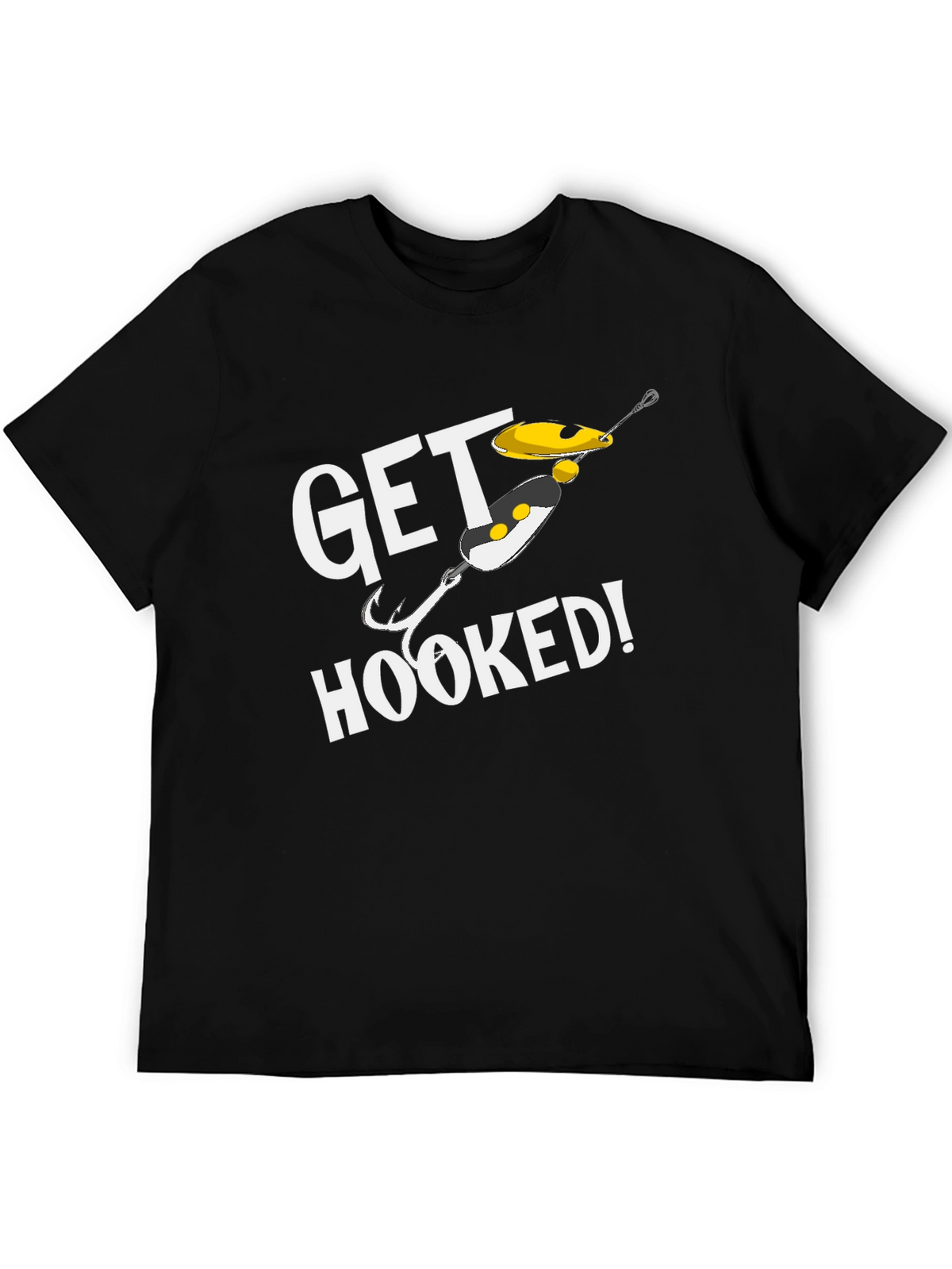 Get Hooked Fishing T-Shirt - Angler Gift