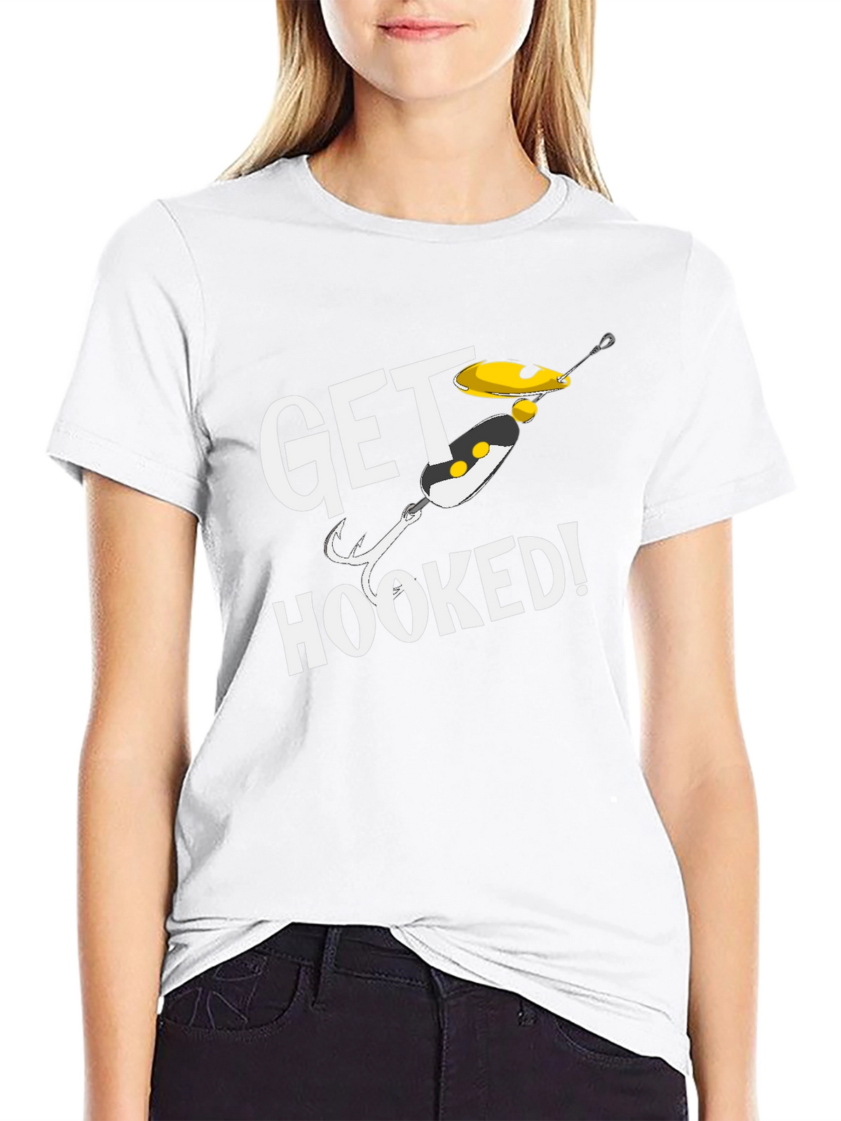 Get Hooked Fishing T-Shirt - Angler Gift