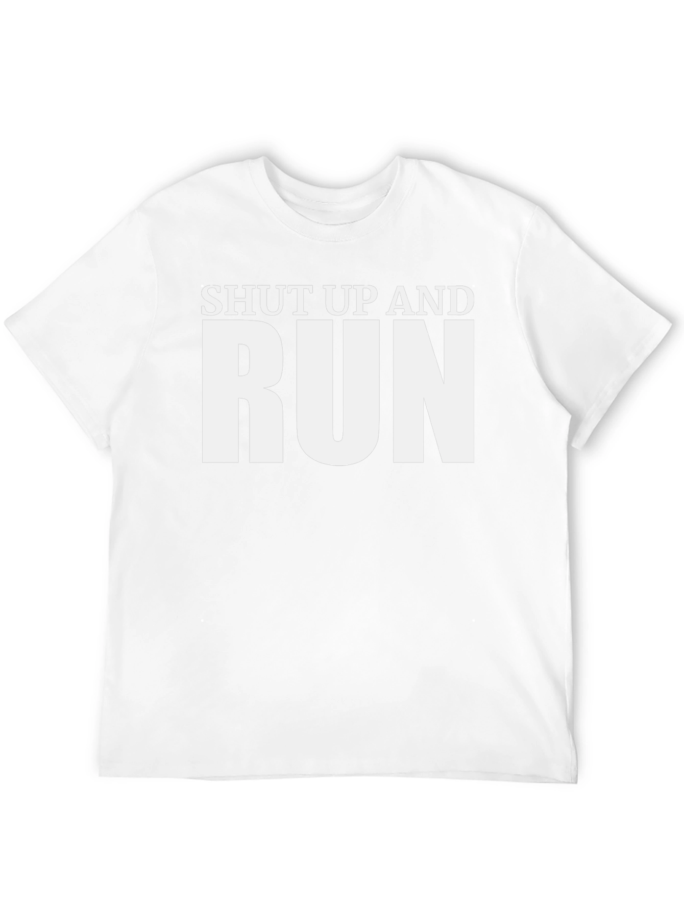 Shut Up and Run T-Shirt - Black Graphic Tee