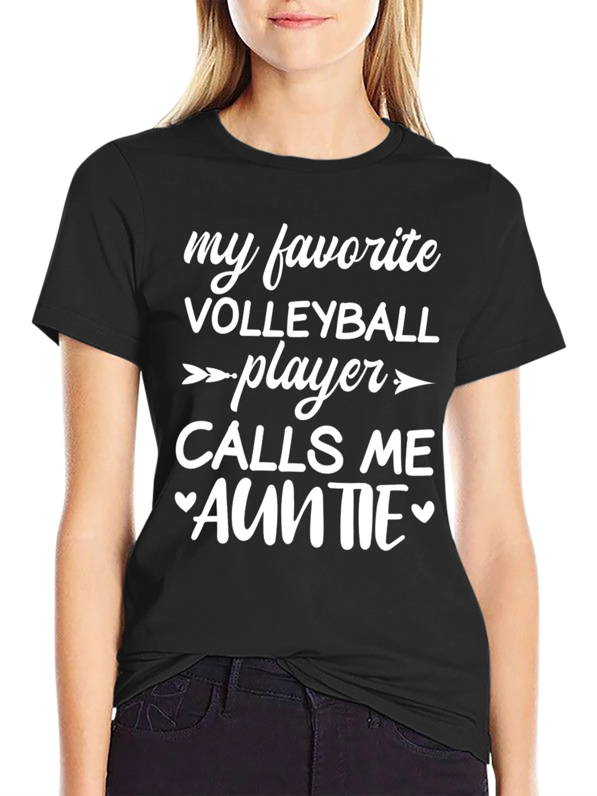My Favorite Volleyball Player Auntie T-Shirt