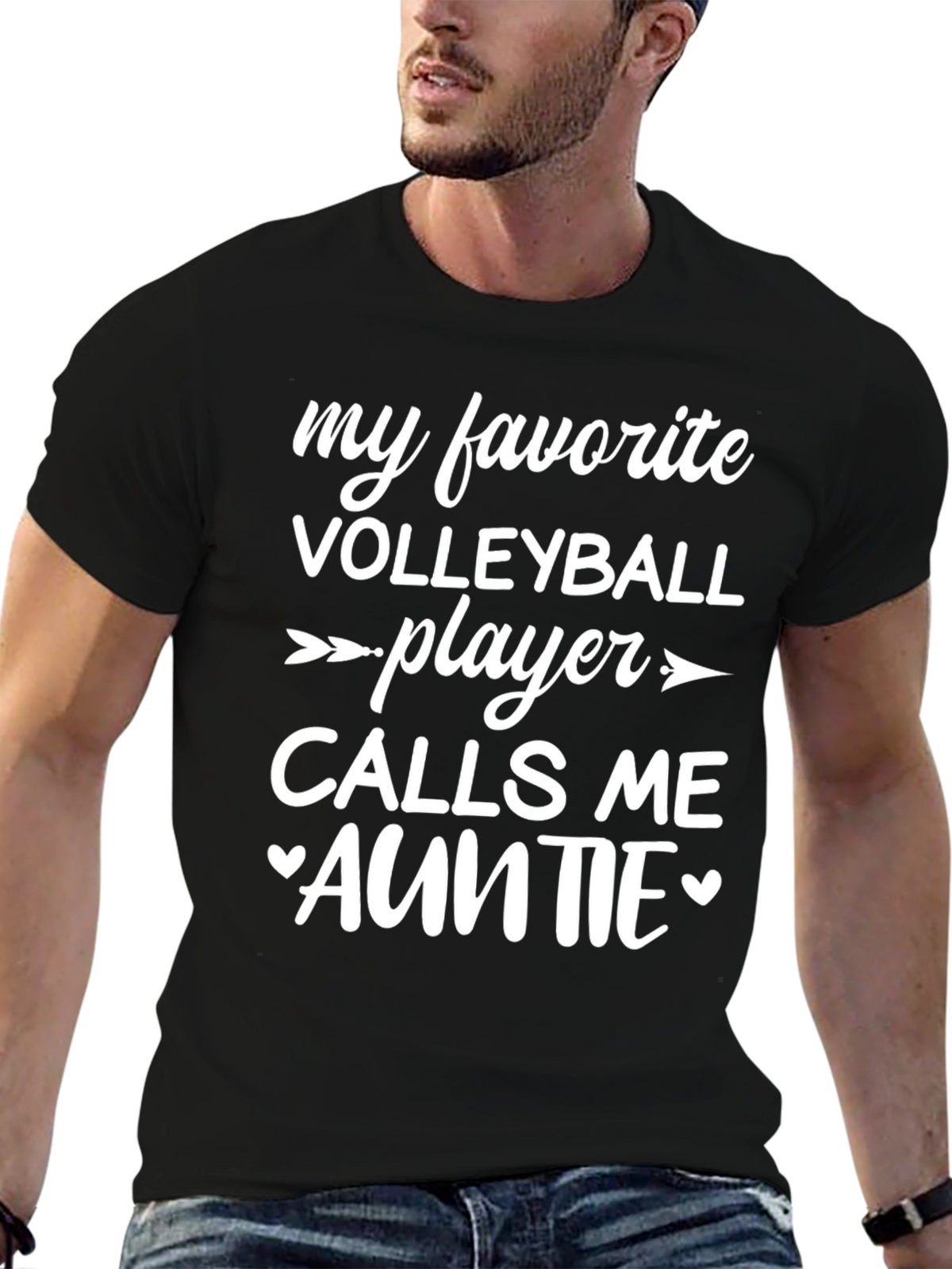 My Favorite Volleyball Player Auntie T-Shirt
