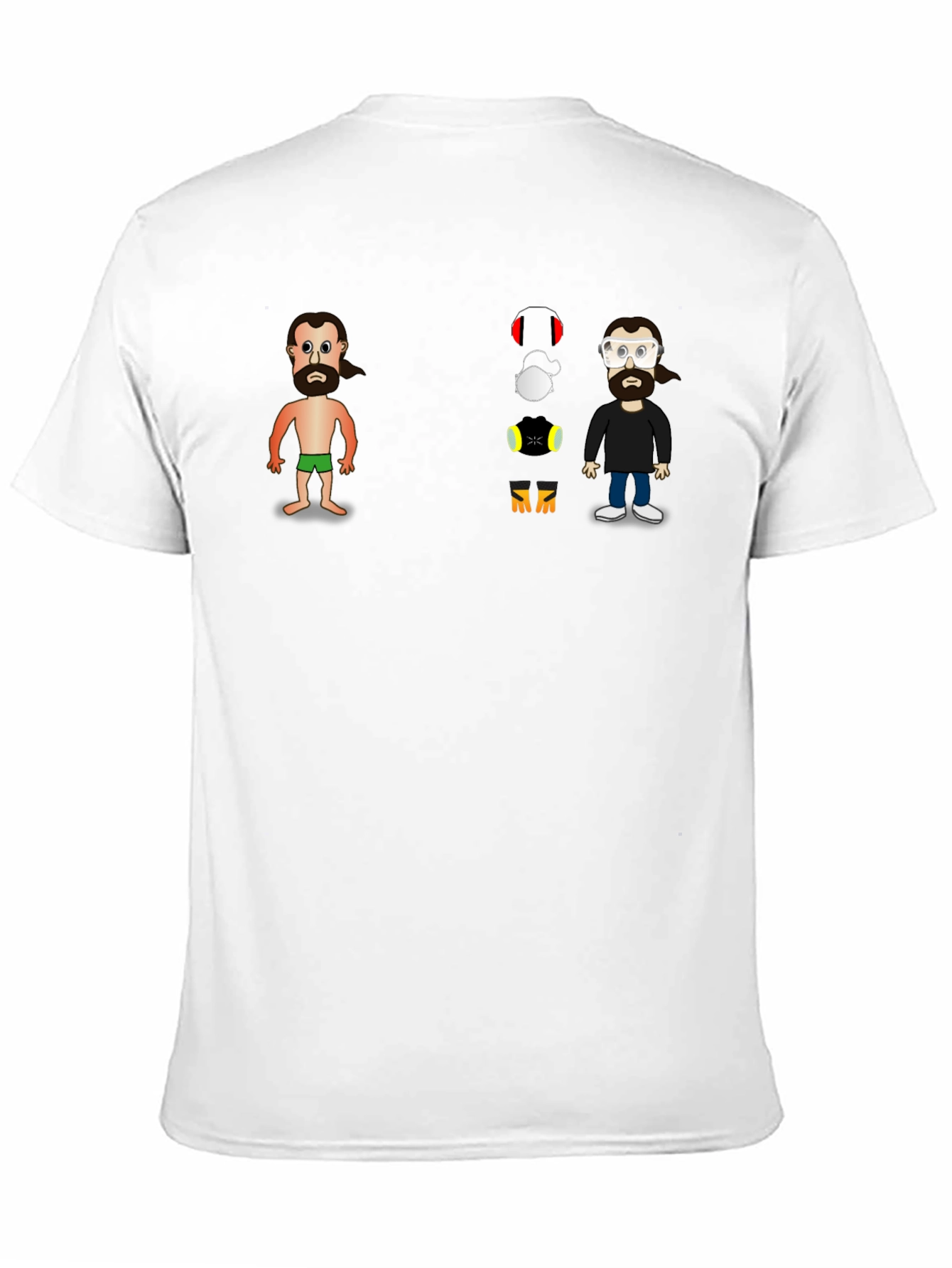 Cartoon Character Black T-Shirt
