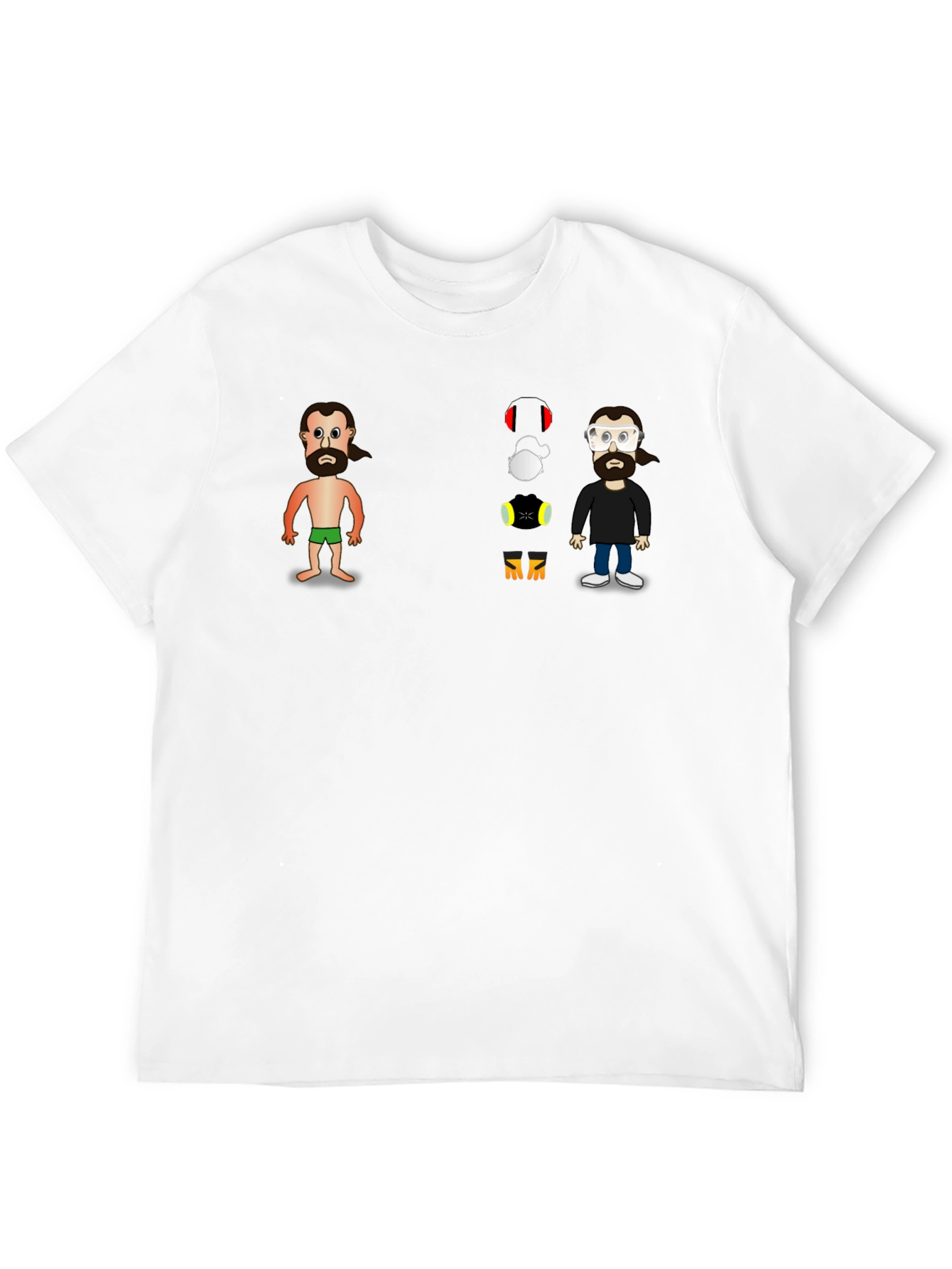 Cartoon Character Black T-Shirt