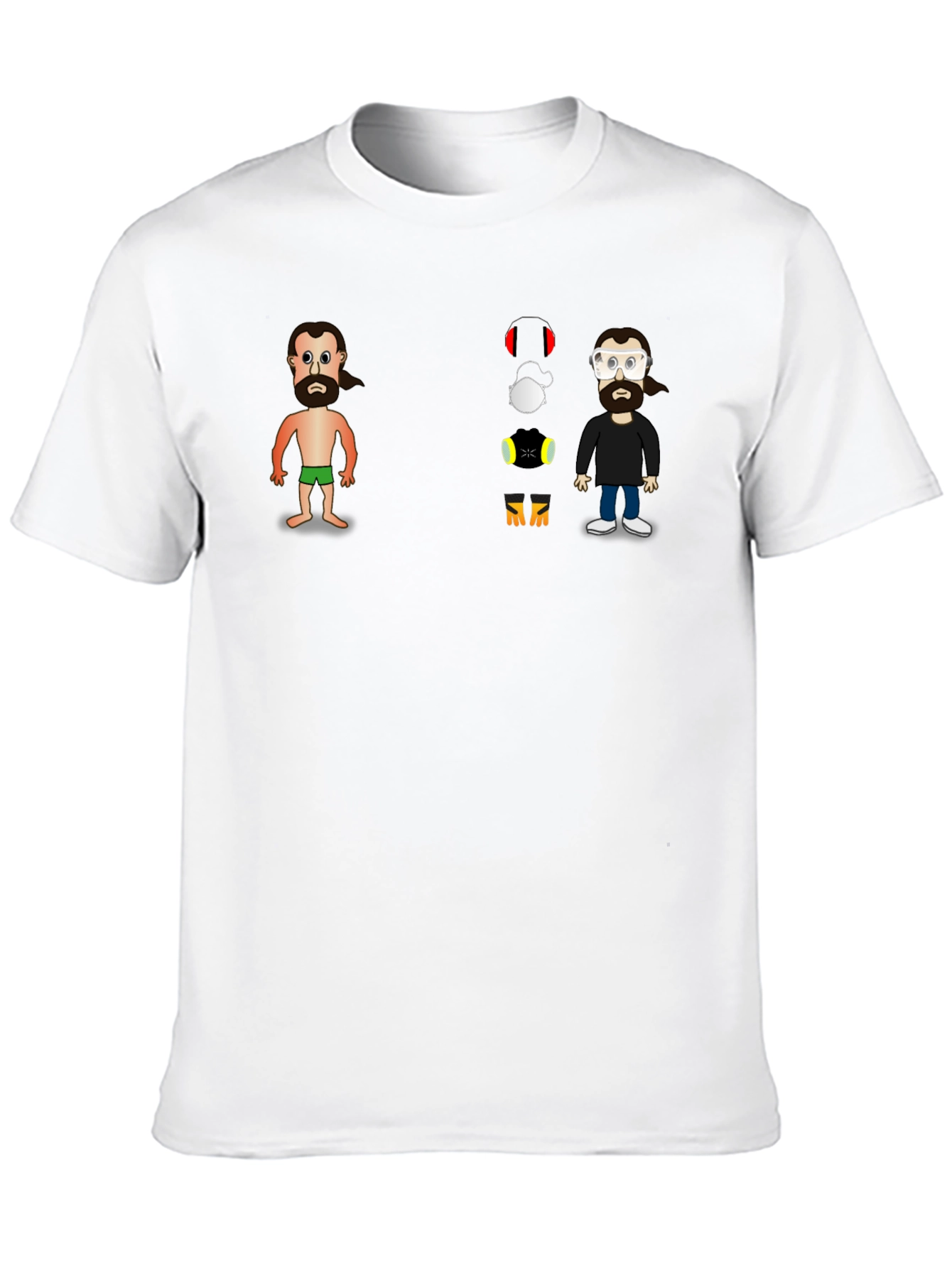 Cartoon Character Black T-Shirt
