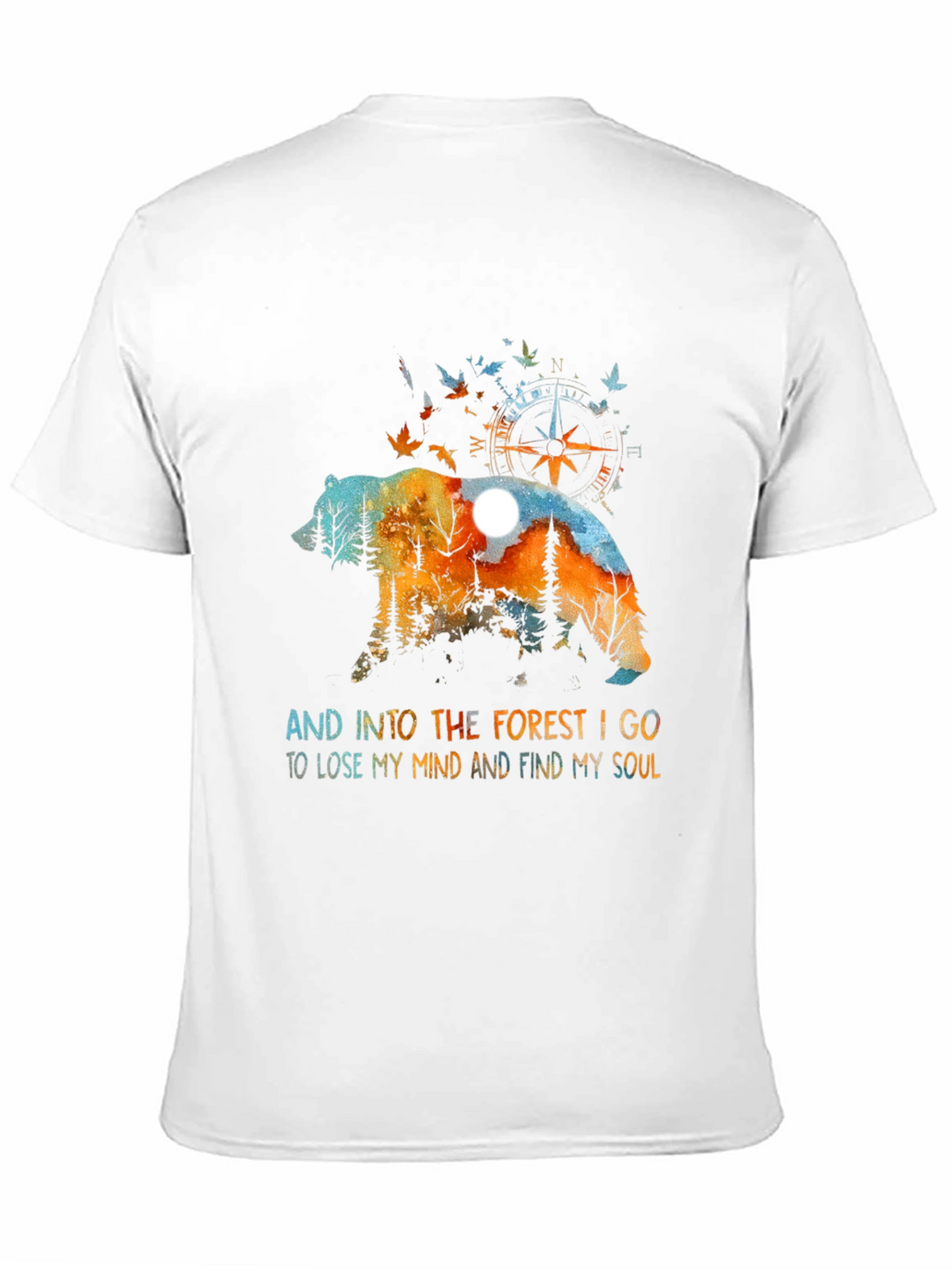 Forest Bear Graphic Tee - Nature Lover Shirt