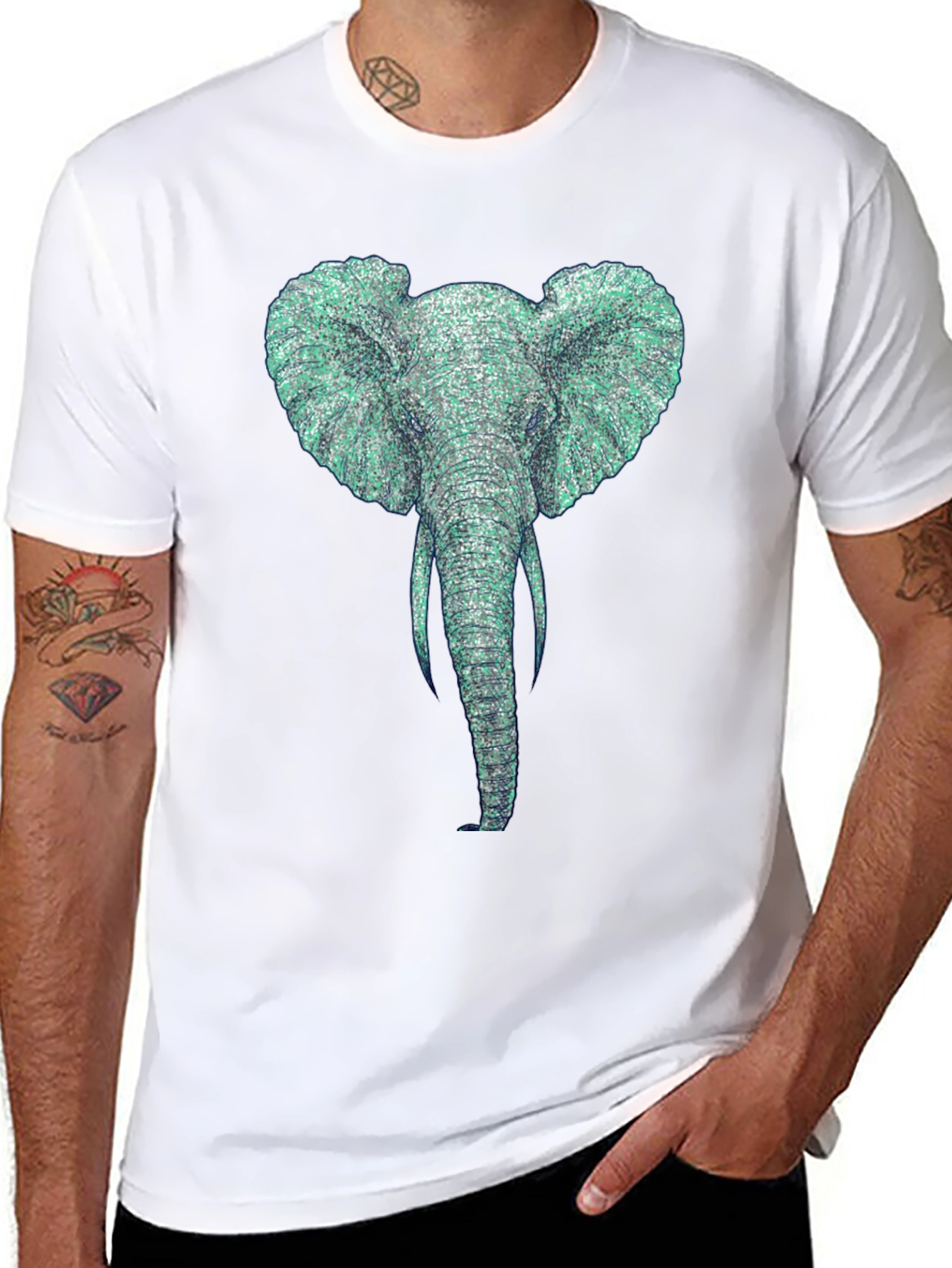 Elephant Graphic T-Shirt - Unique Design