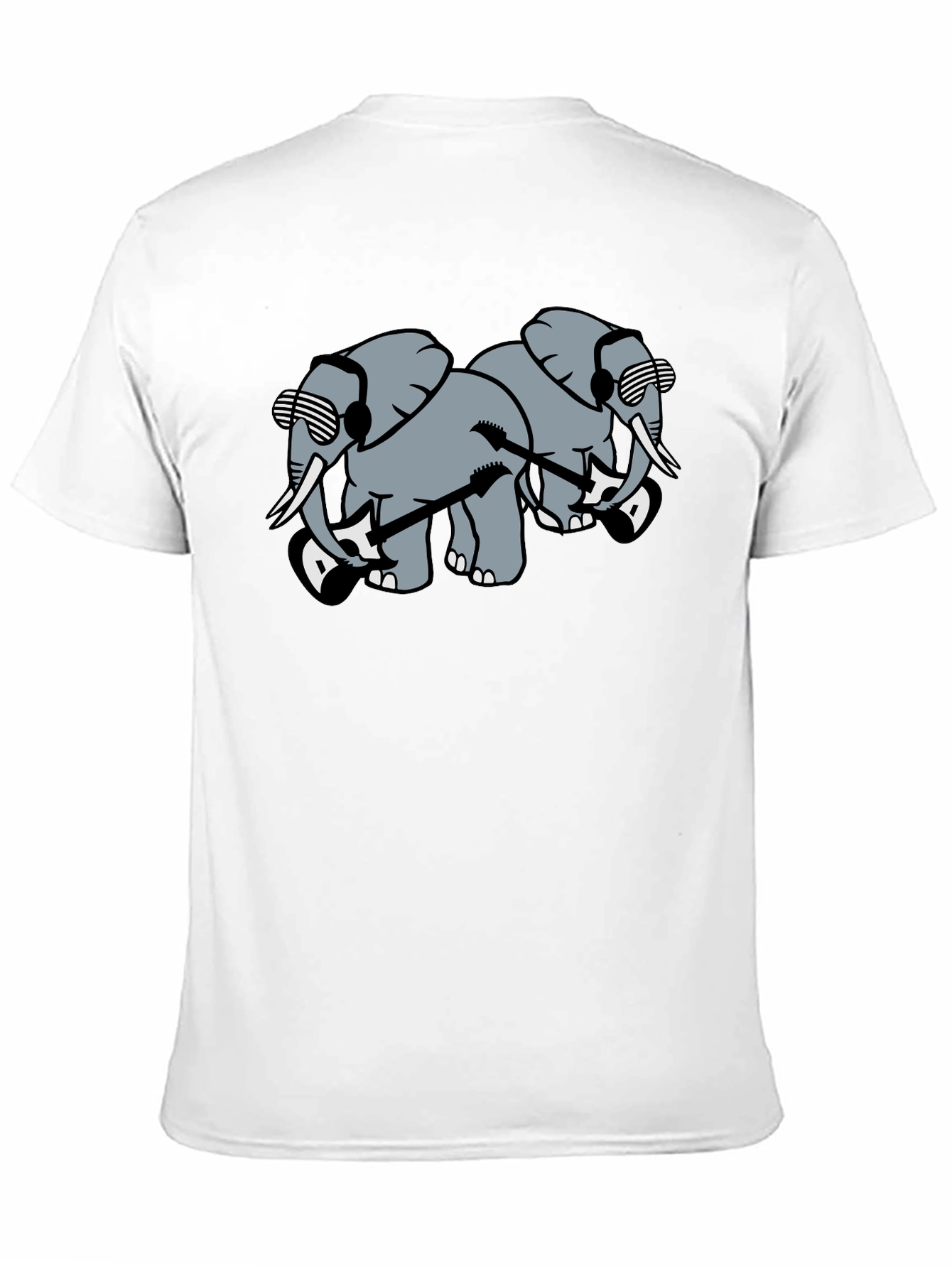 Cool Elephant Band T-Shirt - Black