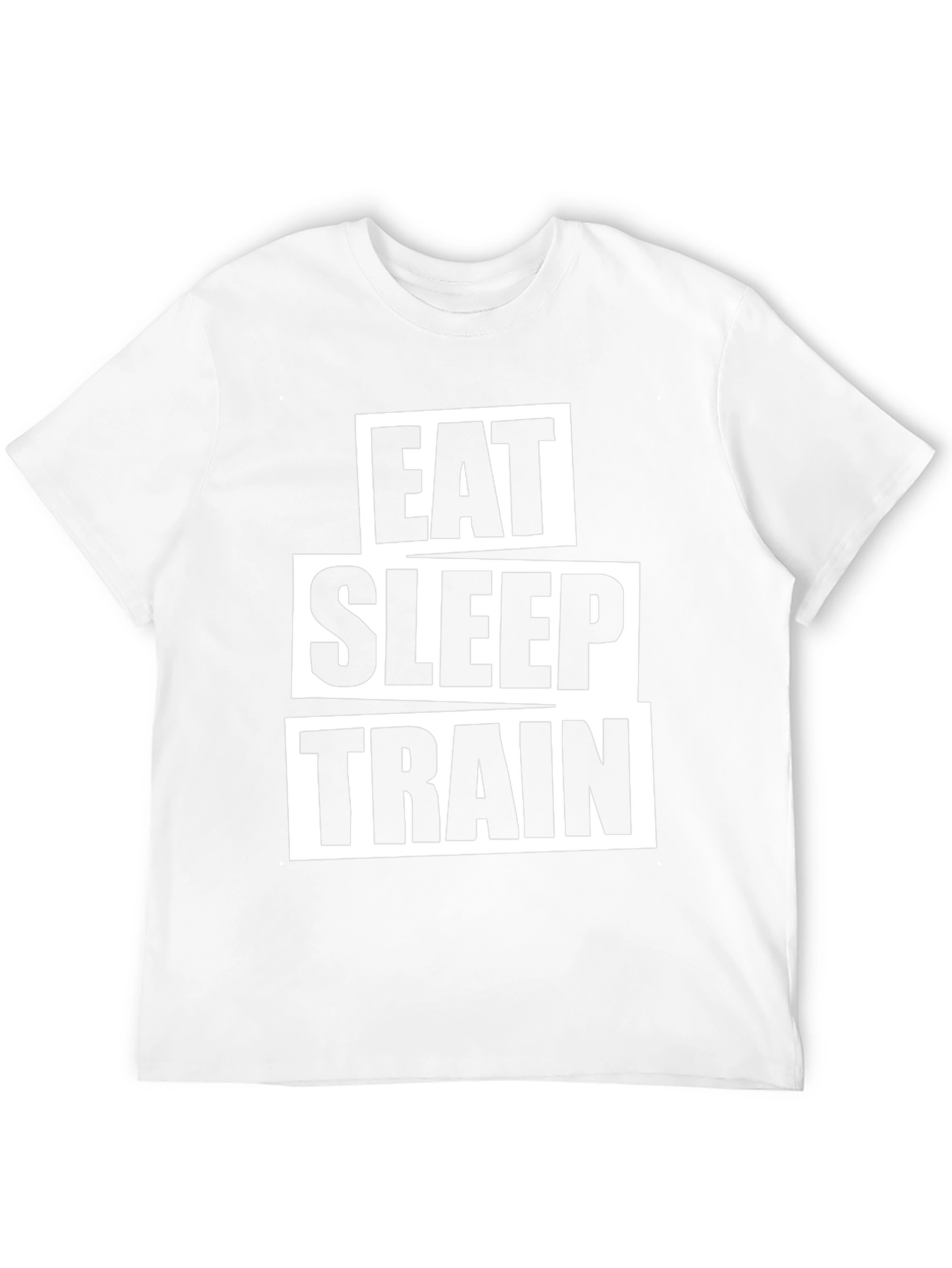 Eat Sleep Train Black Graphic T-Shirt