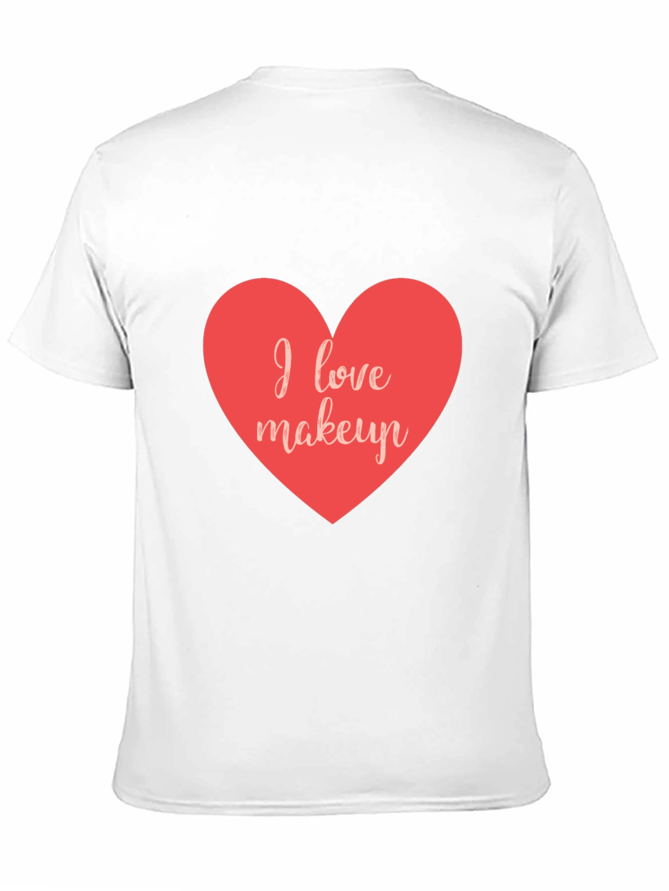 I Love Makeup Heart T-Shirt - Stylish Casual Wear