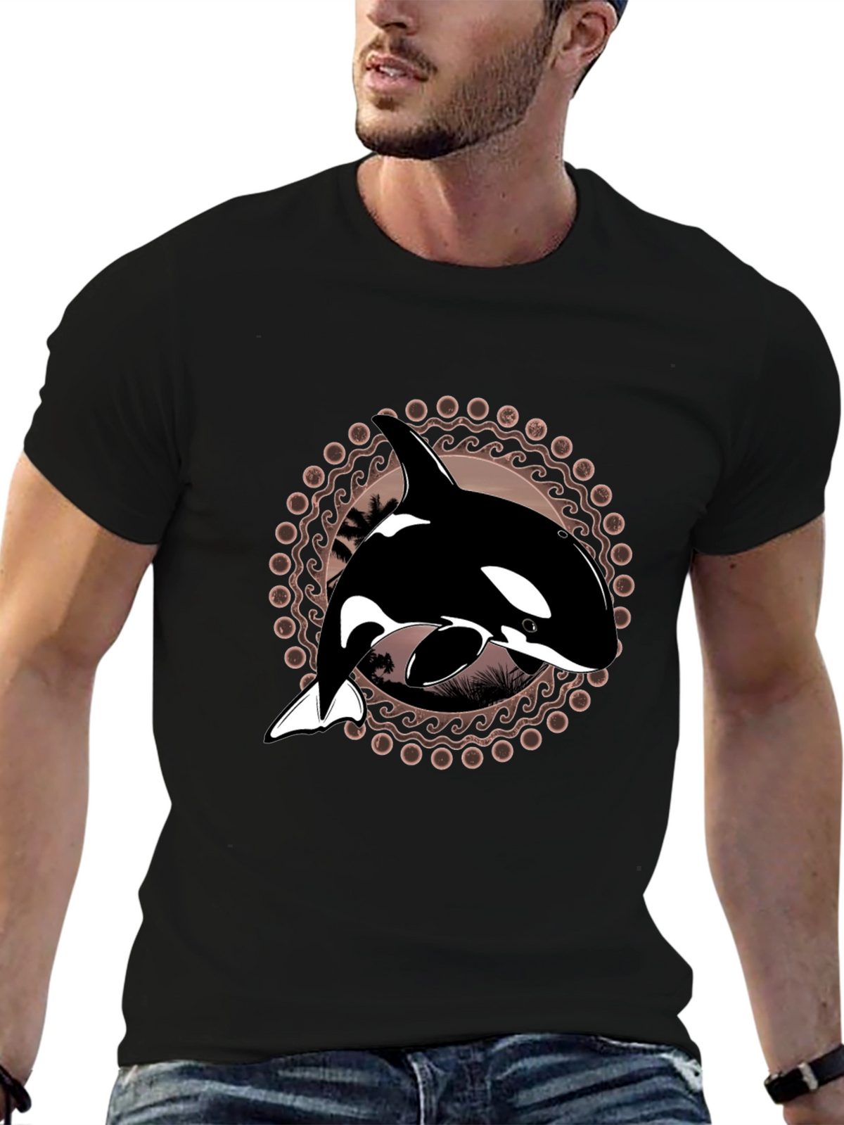 Orca Graphic Tee - Circular Design
