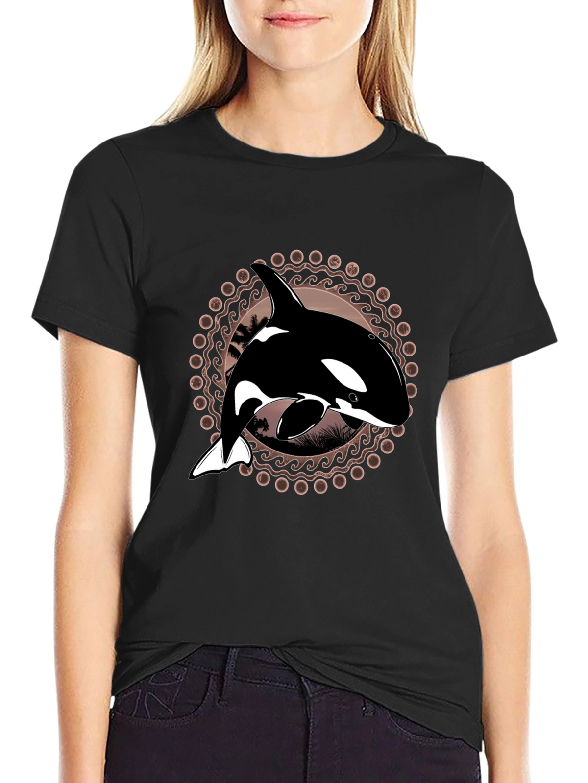 Orca Graphic Tee - Circular Design