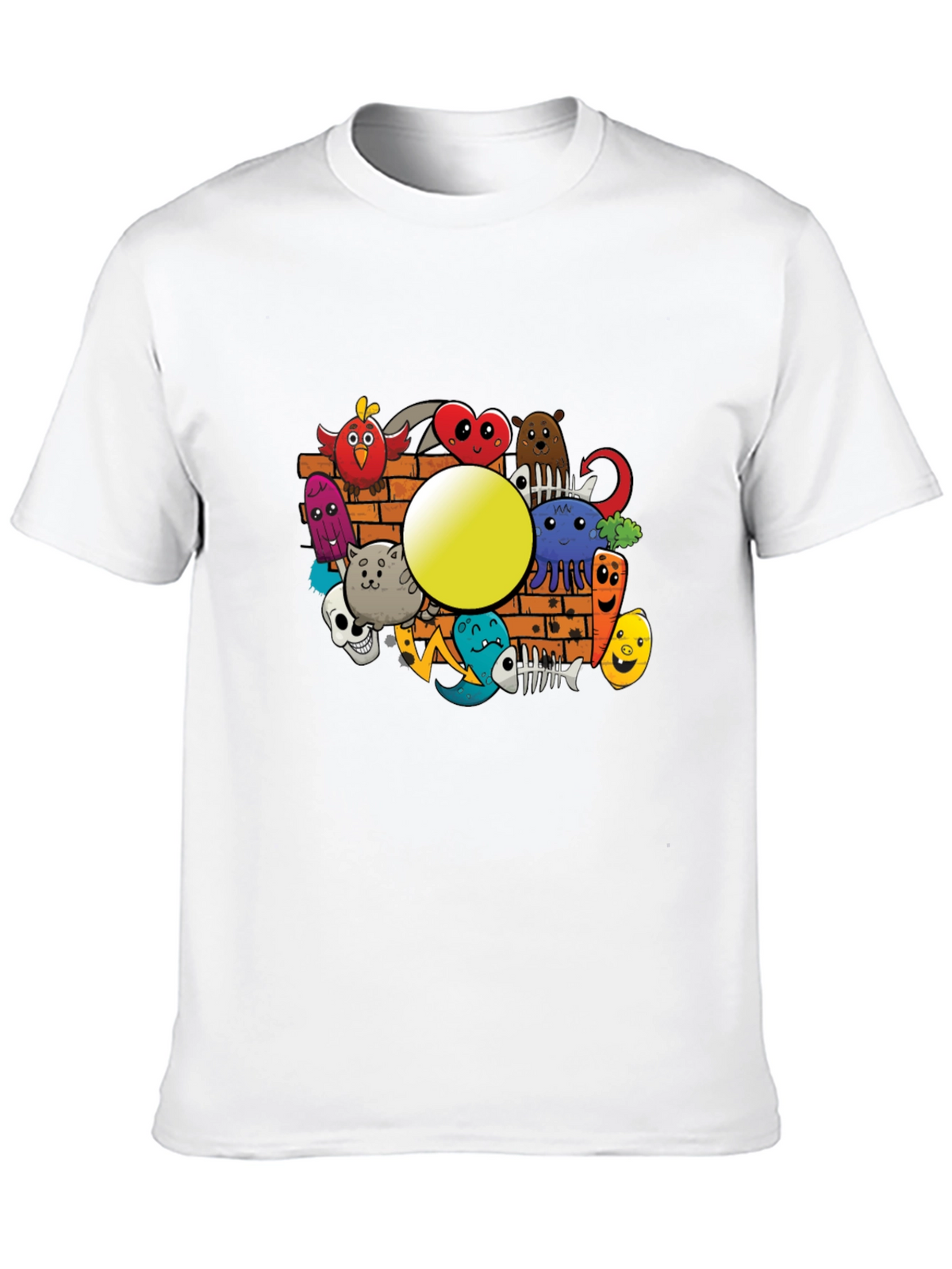 Cartoon Doodle Graphic Tee