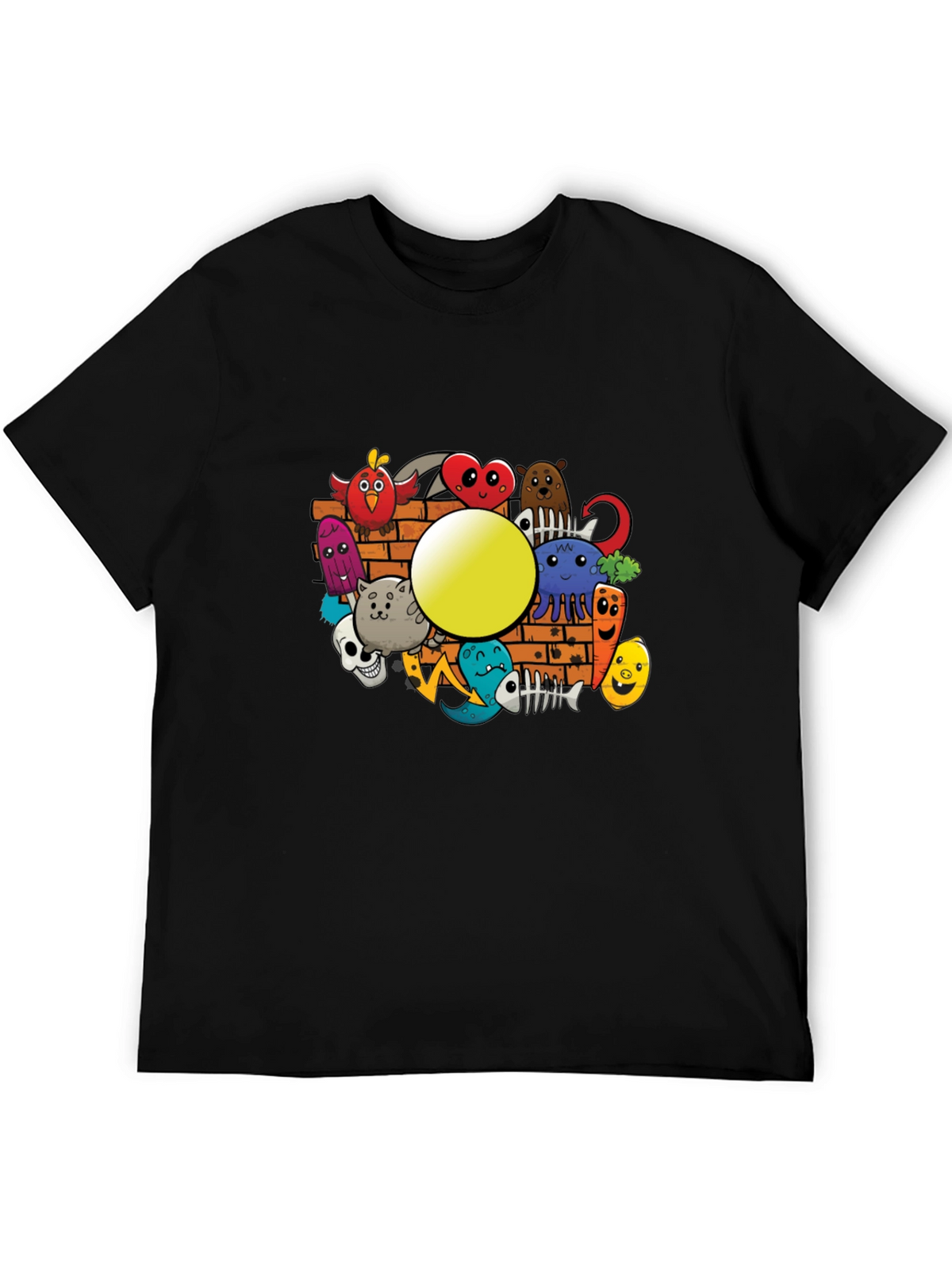 Cartoon Doodle Graphic Tee