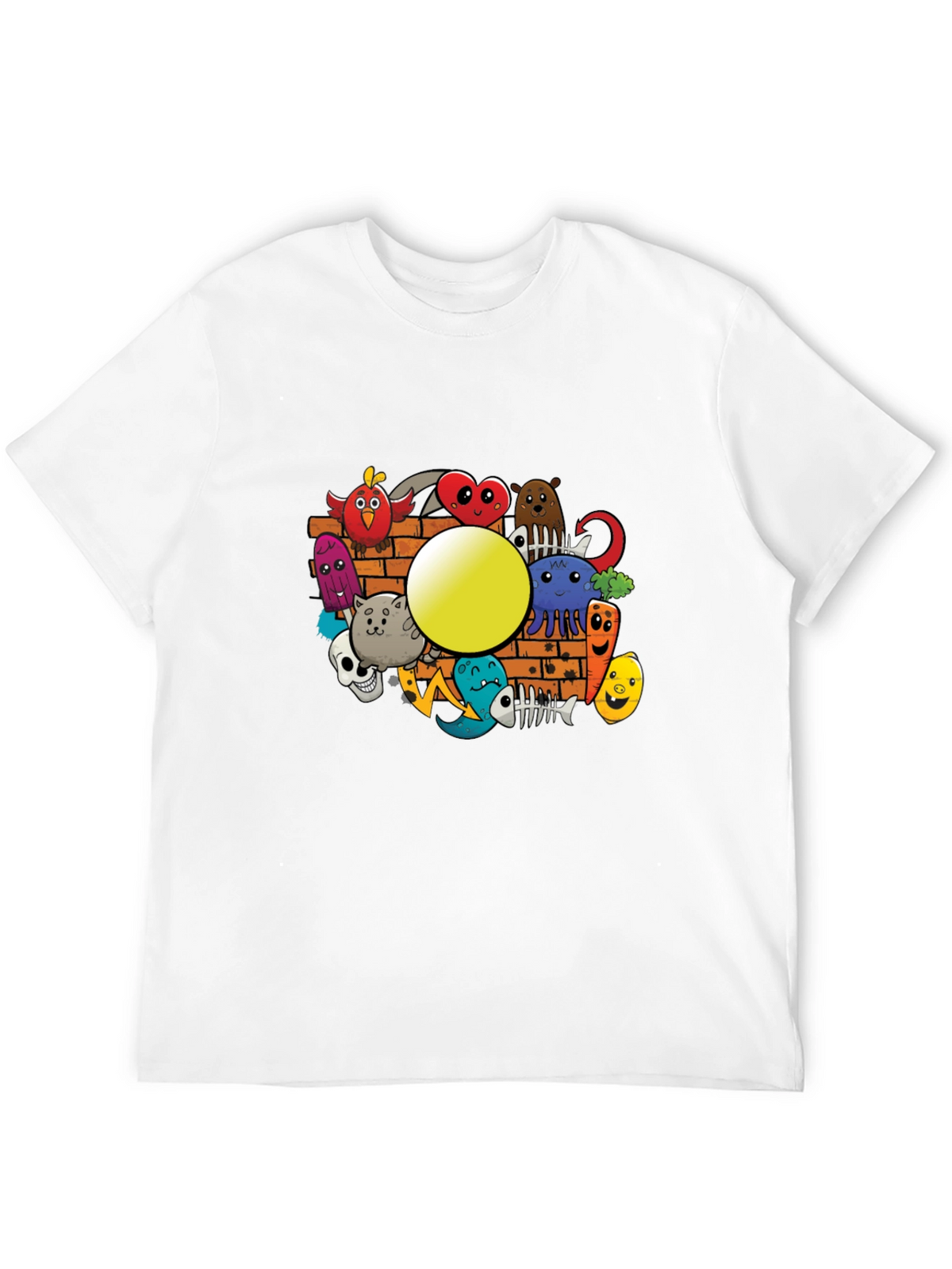 Cartoon Doodle Graphic Tee