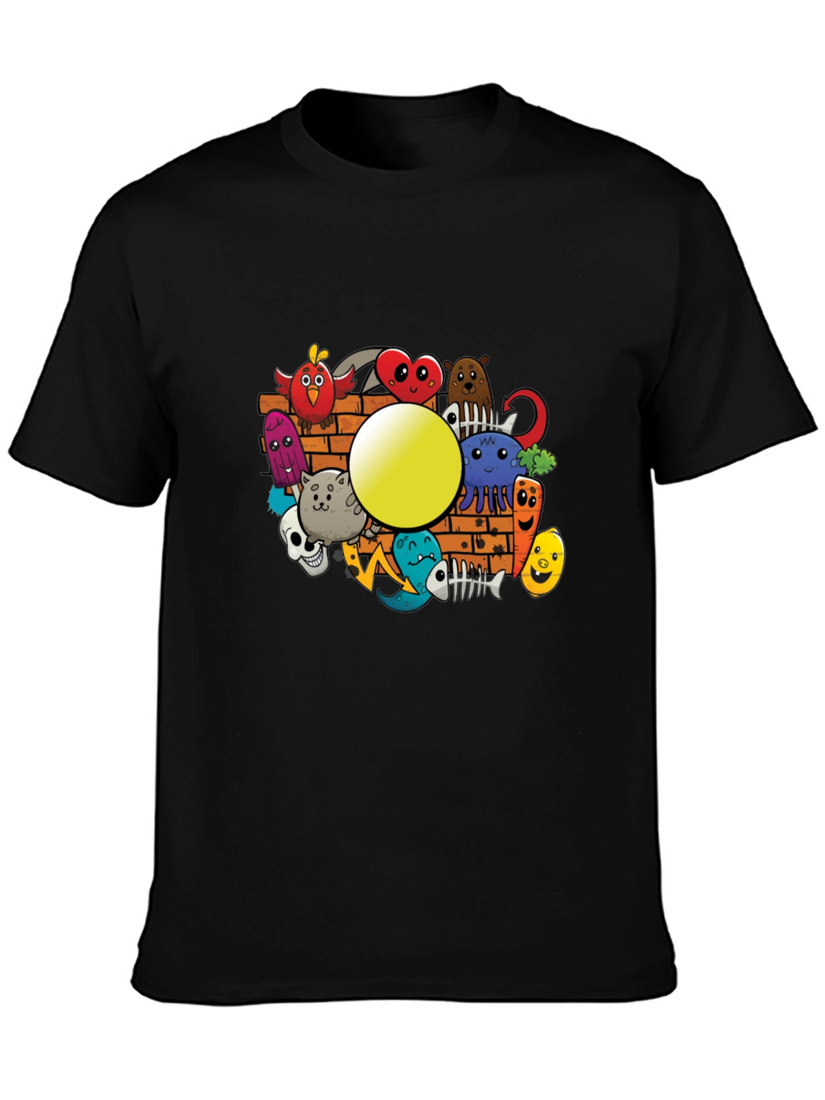Cartoon Doodle Graphic Tee