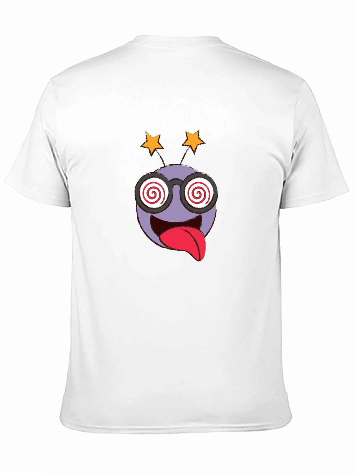 Crazy Emoji Graphic Tee - Black