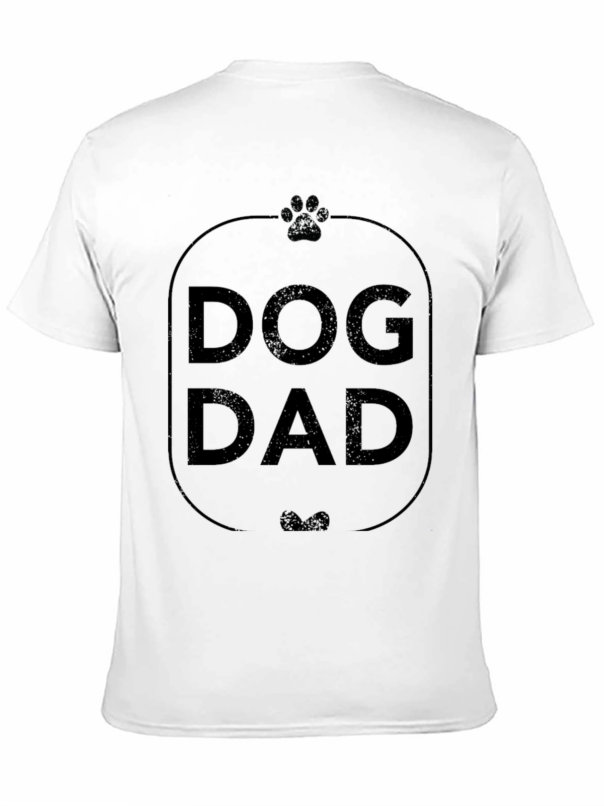 Dog Dad Graphic Tee - Black Cotton T-Shirt