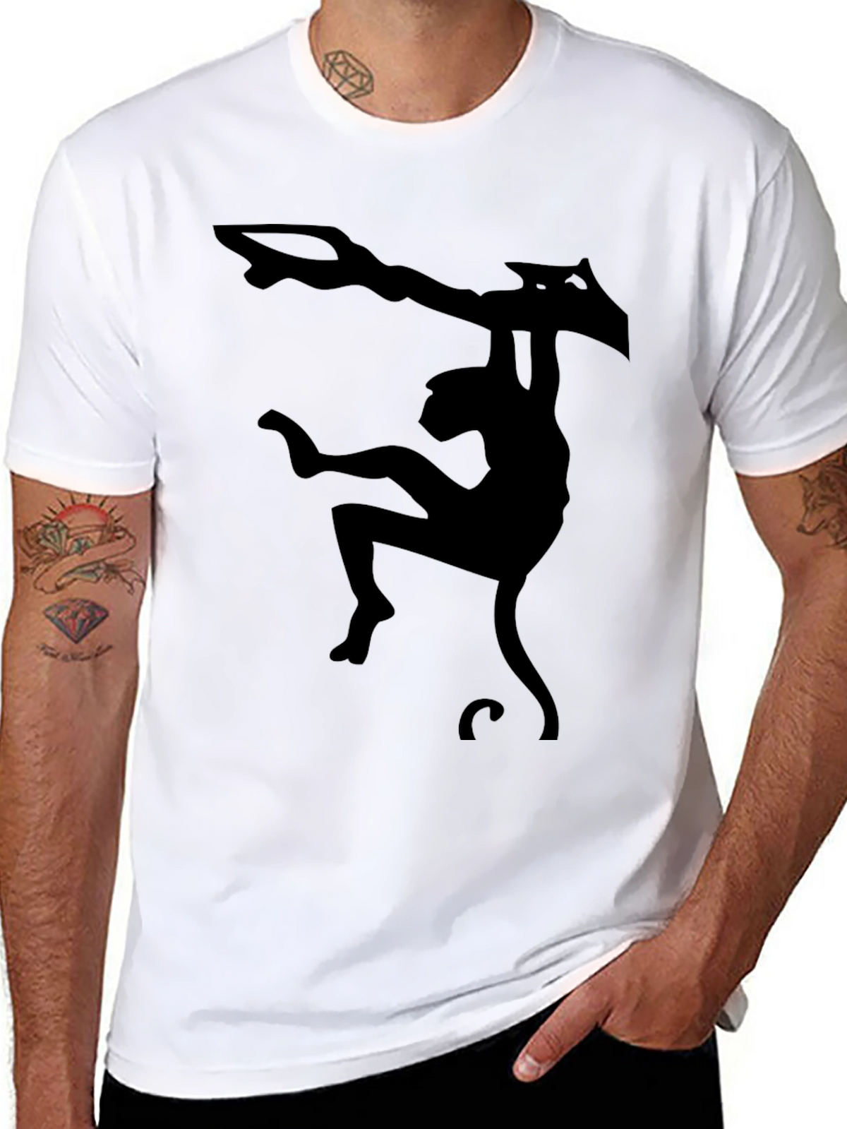 Monkeying Around T-Shirt - Black Graphic Tee
