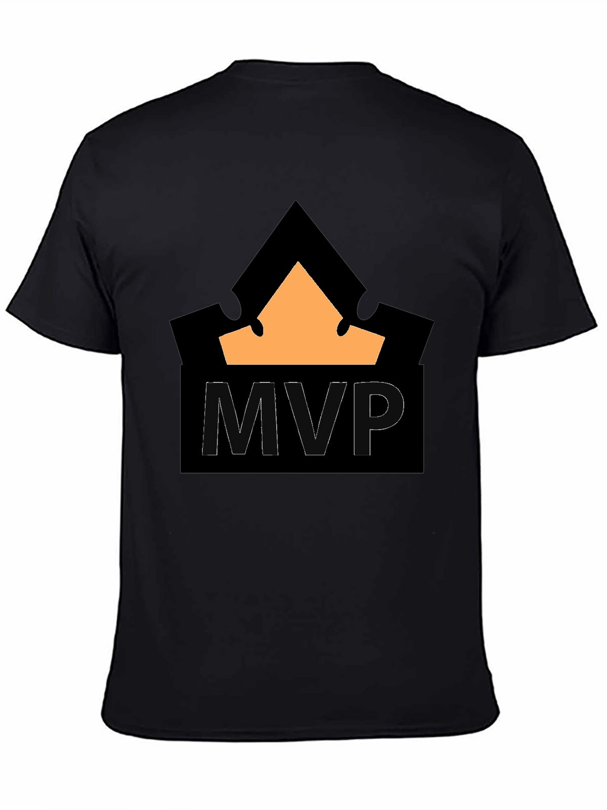 MVP Crown T-Shirt - Black Cotton Blend