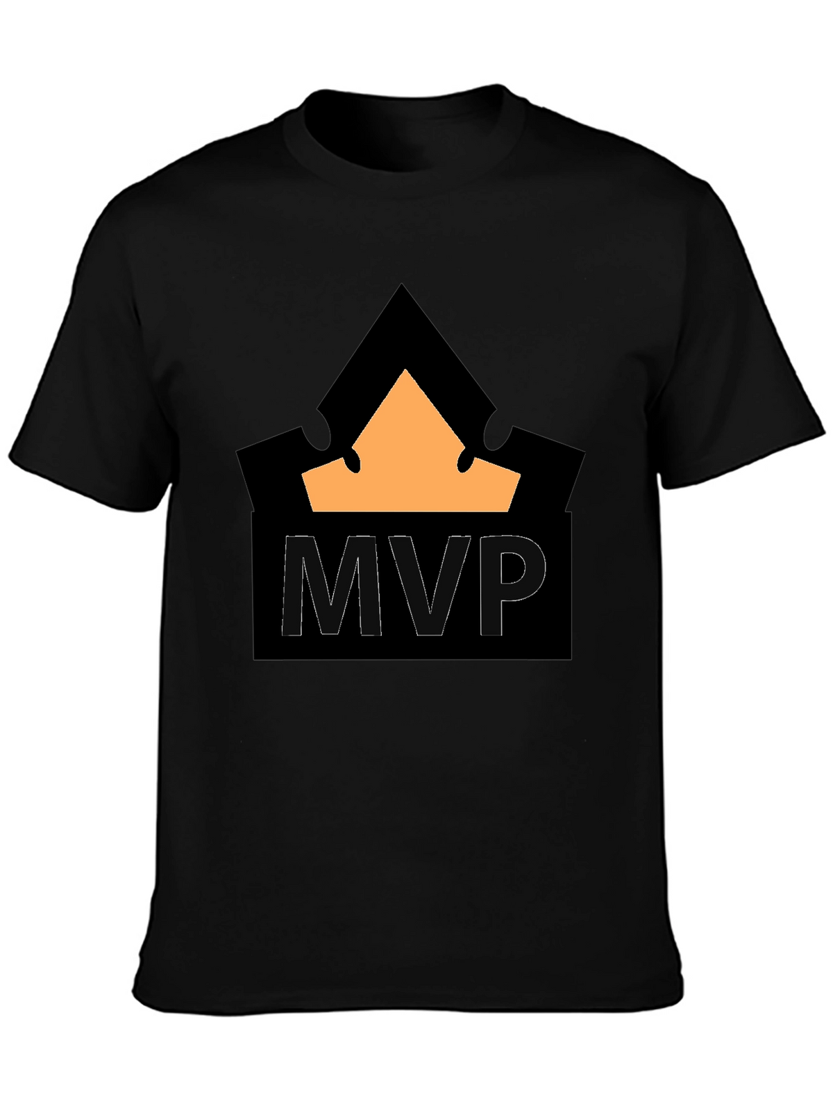 MVP Crown T-Shirt - Black Cotton Blend