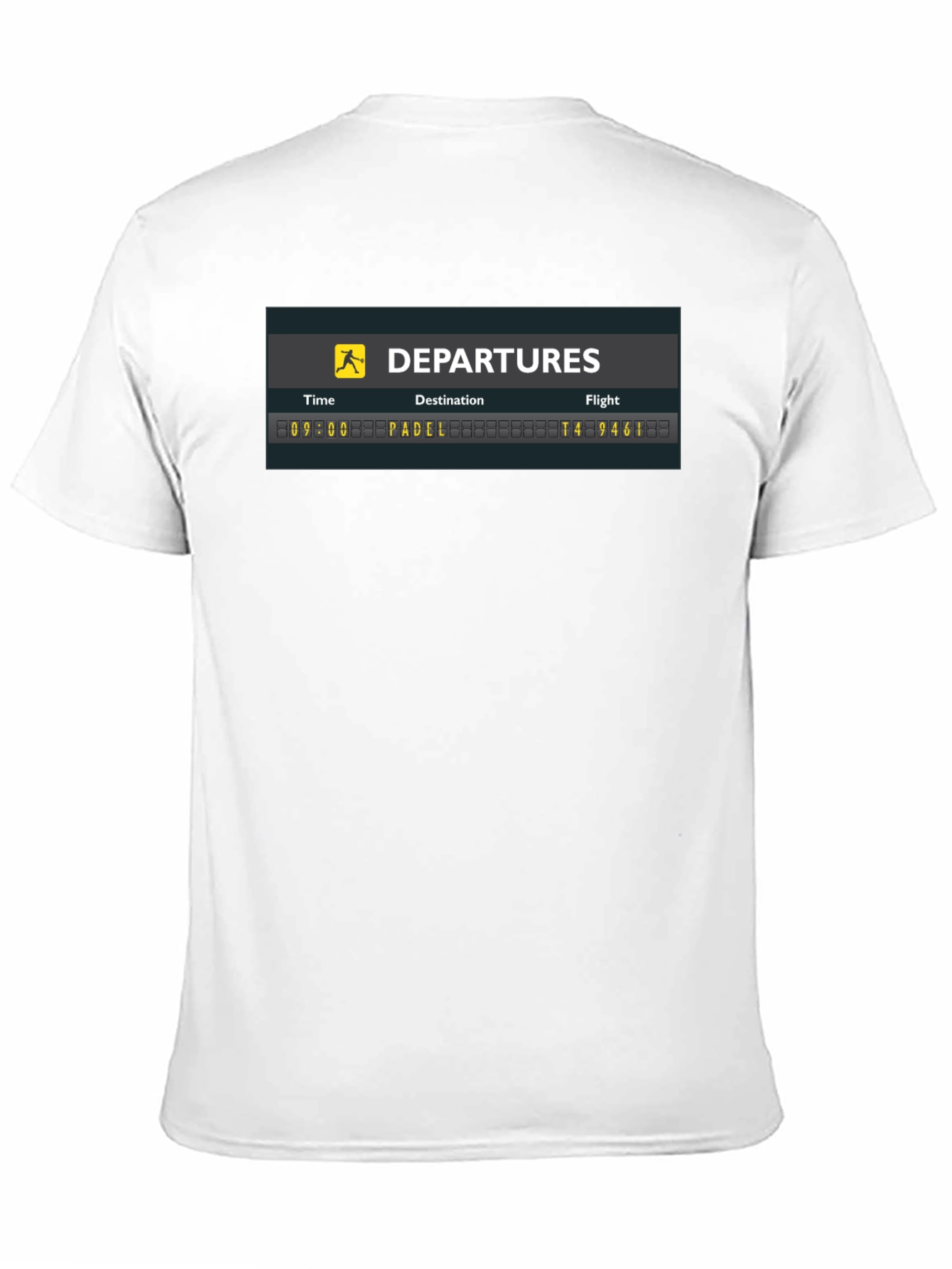 Departures Padel T-Shirt - Unique Graphic Tee
