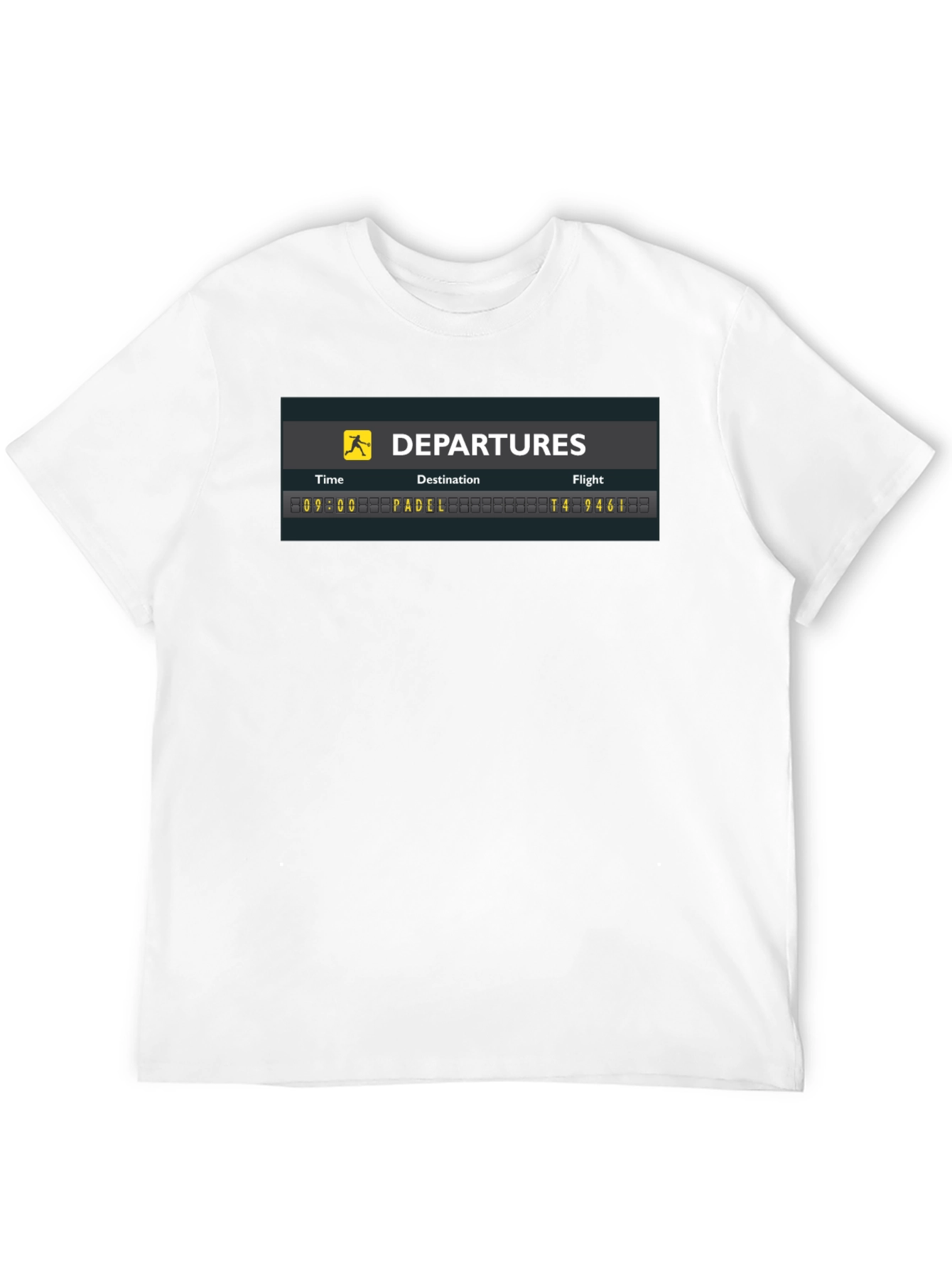 Departures Padel T-Shirt - Unique Graphic Tee