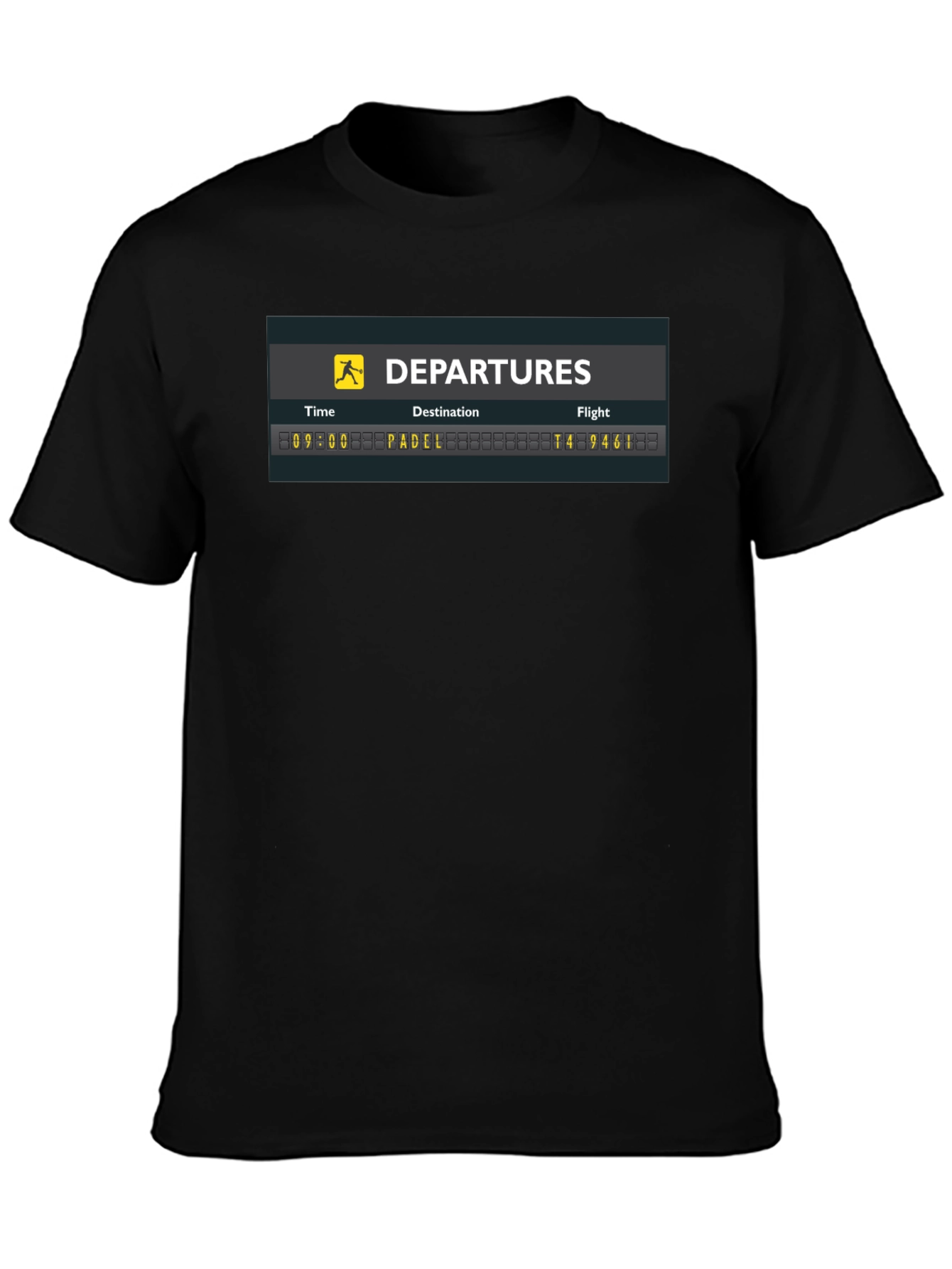 Departures Padel T-Shirt - Unique Graphic Tee