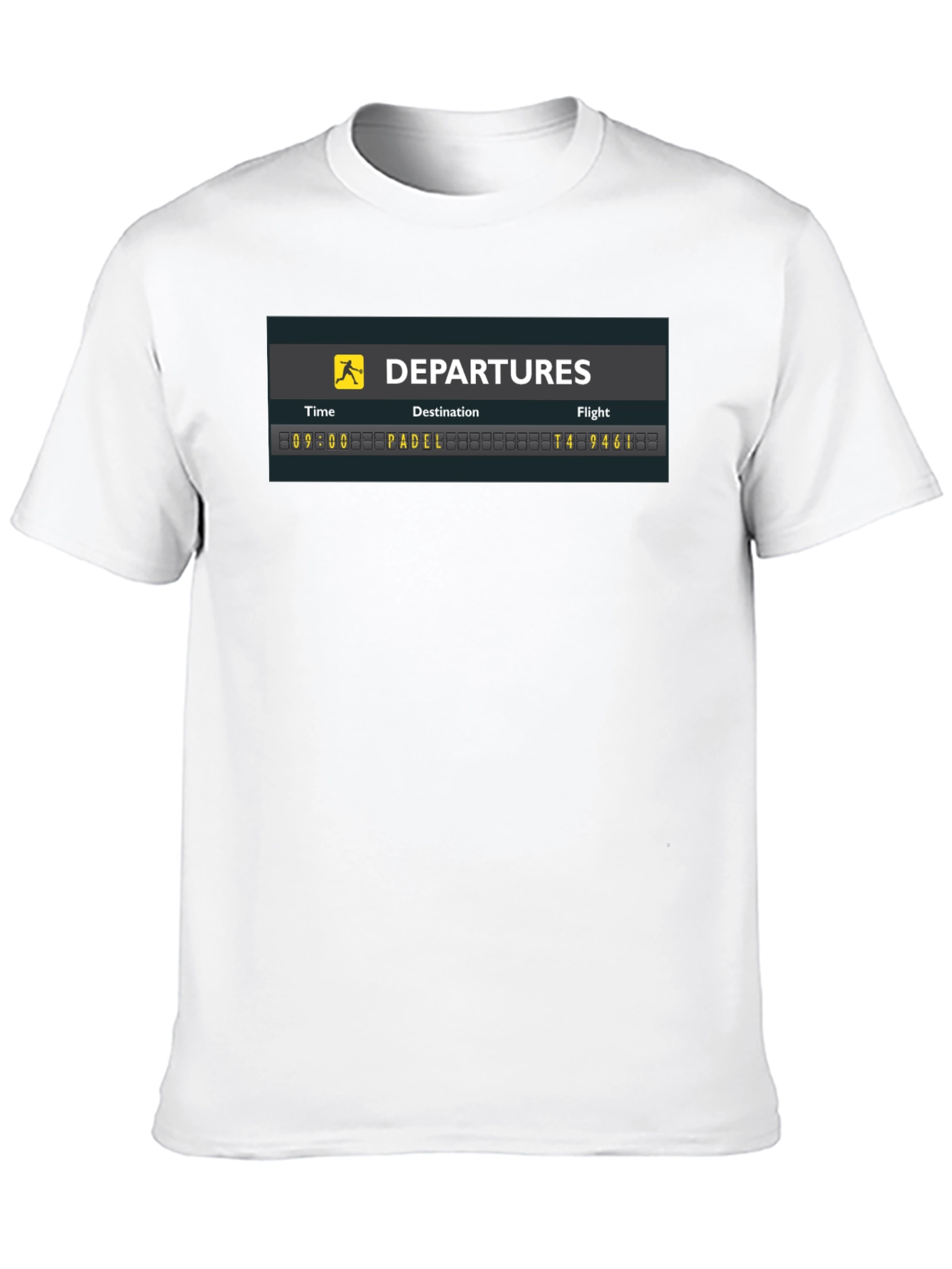 Departures Padel T-Shirt - Unique Graphic Tee