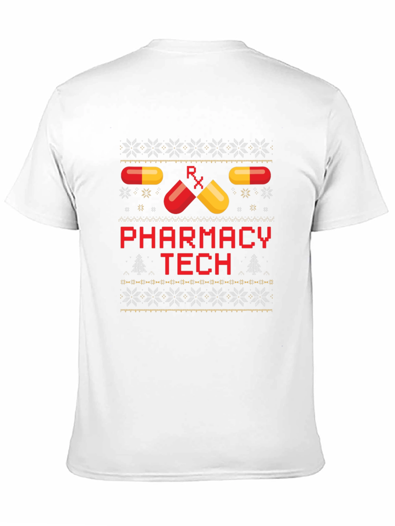 Pharmacy Tech Ugly Christmas Sweater T-Shirt