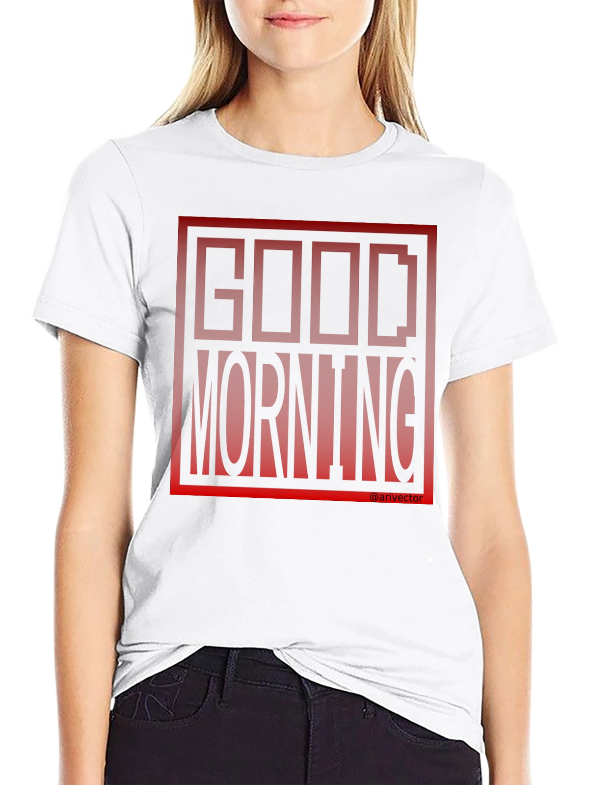 Good Morning Black Graphic Tee