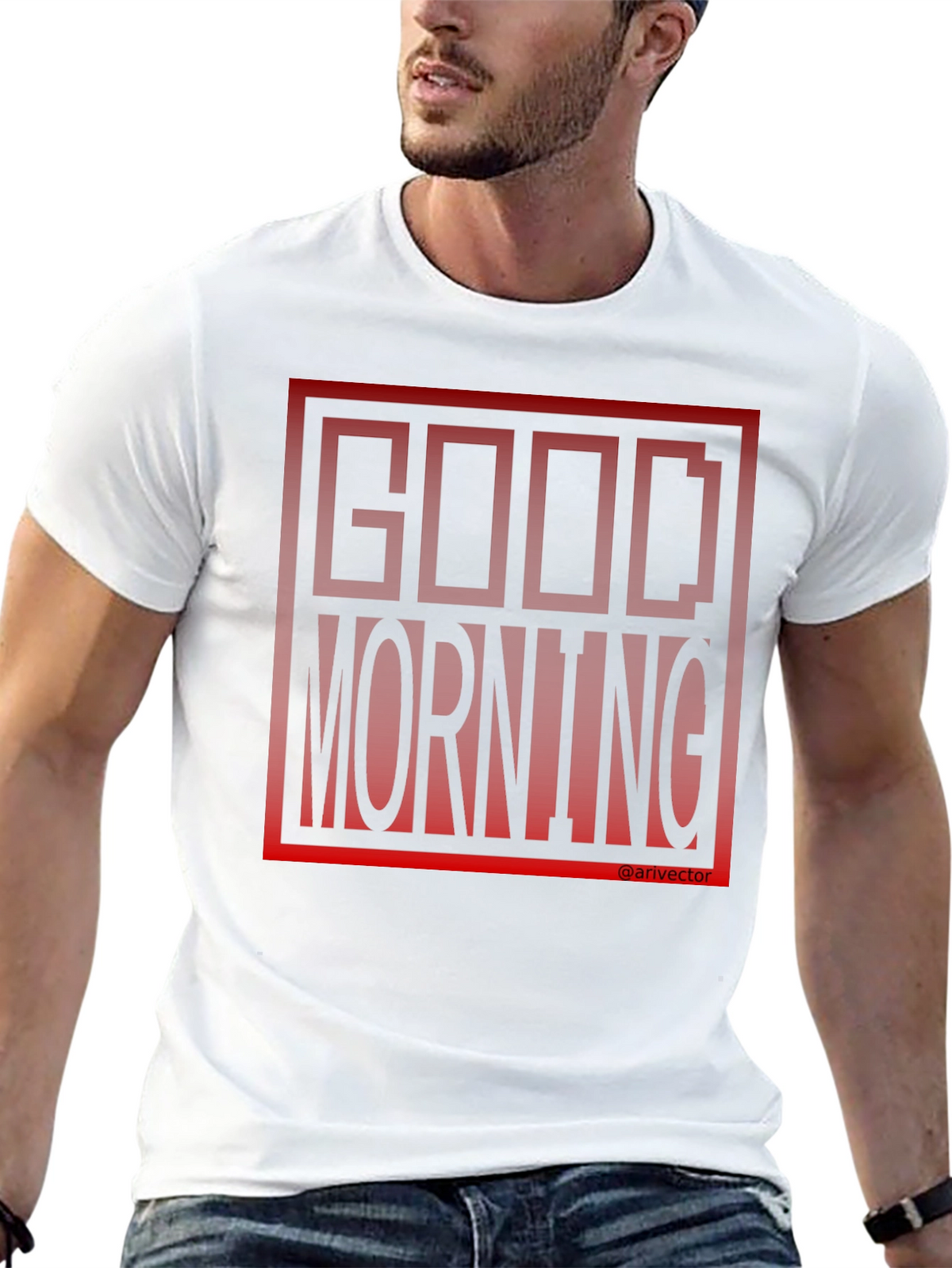 Good Morning Black Graphic Tee