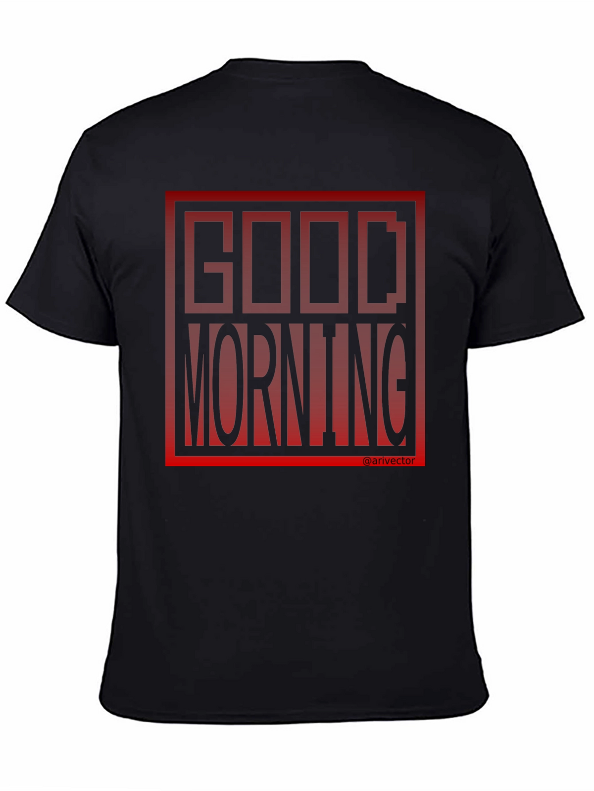 Good Morning Black Graphic Tee