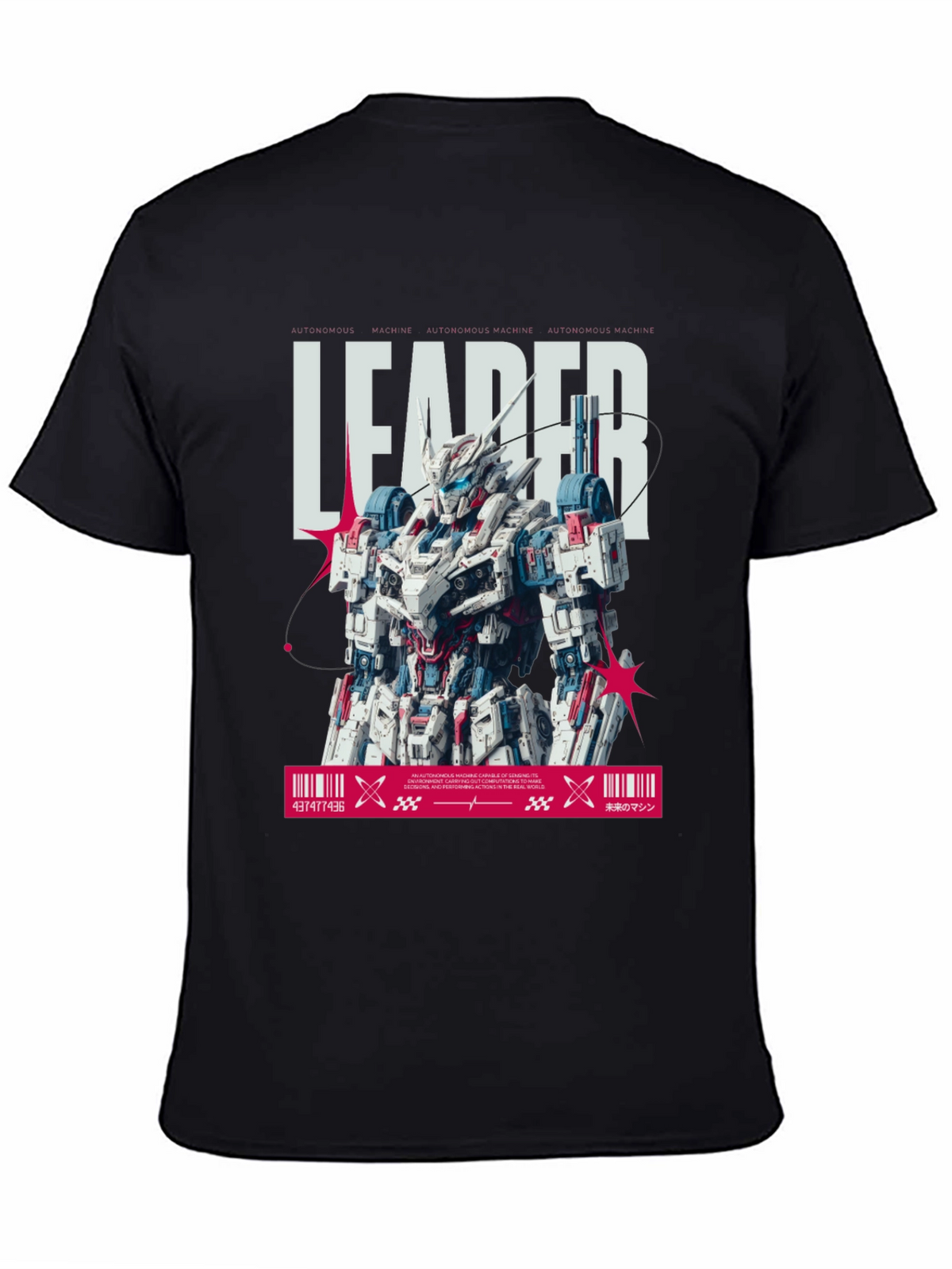 Leader Robot Graphic Tee - Black