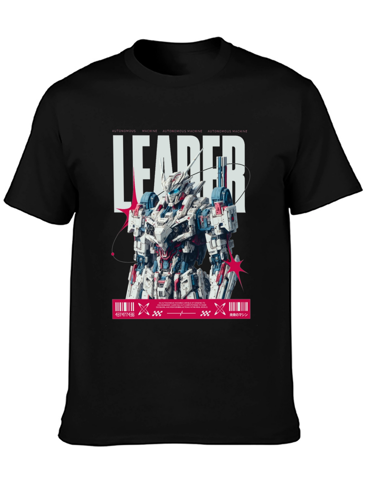 Leader Robot Graphic Tee - Black