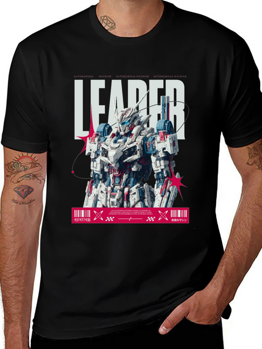 Leader Robot Graphic Tee - Black