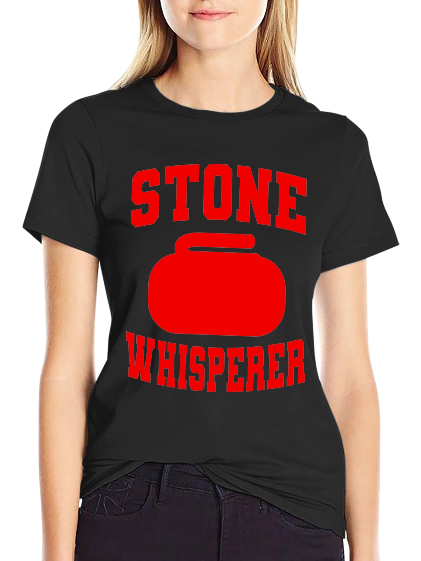 Stone Whisperer Curling T-Shirt - Black
