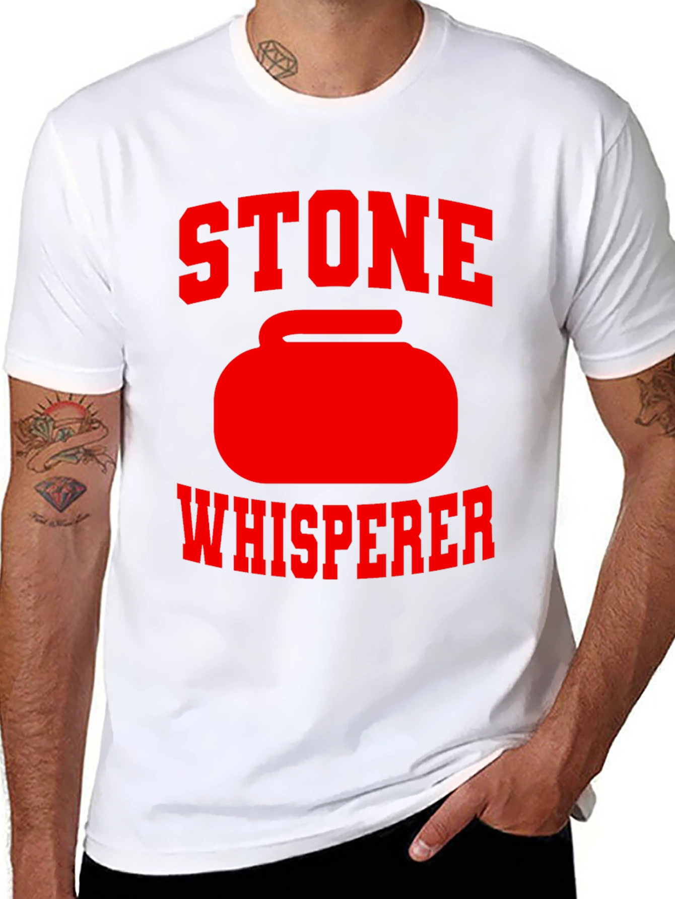 Stone Whisperer Curling T-Shirt - Black
