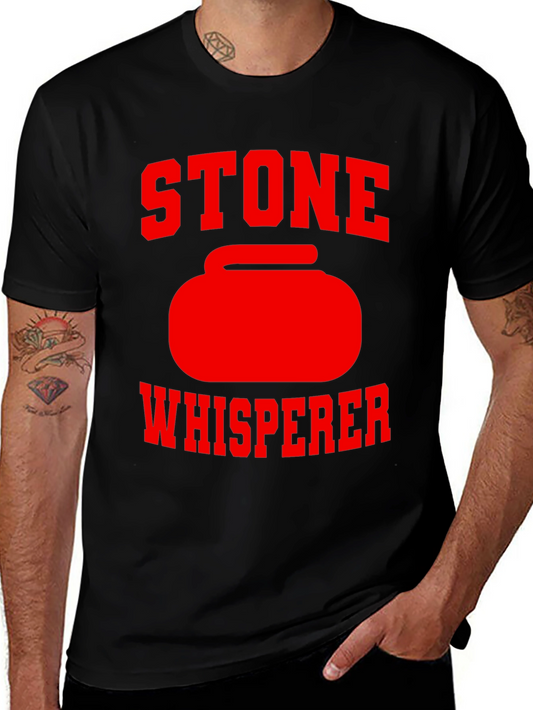Stone Whisperer Curling T-Shirt - Black