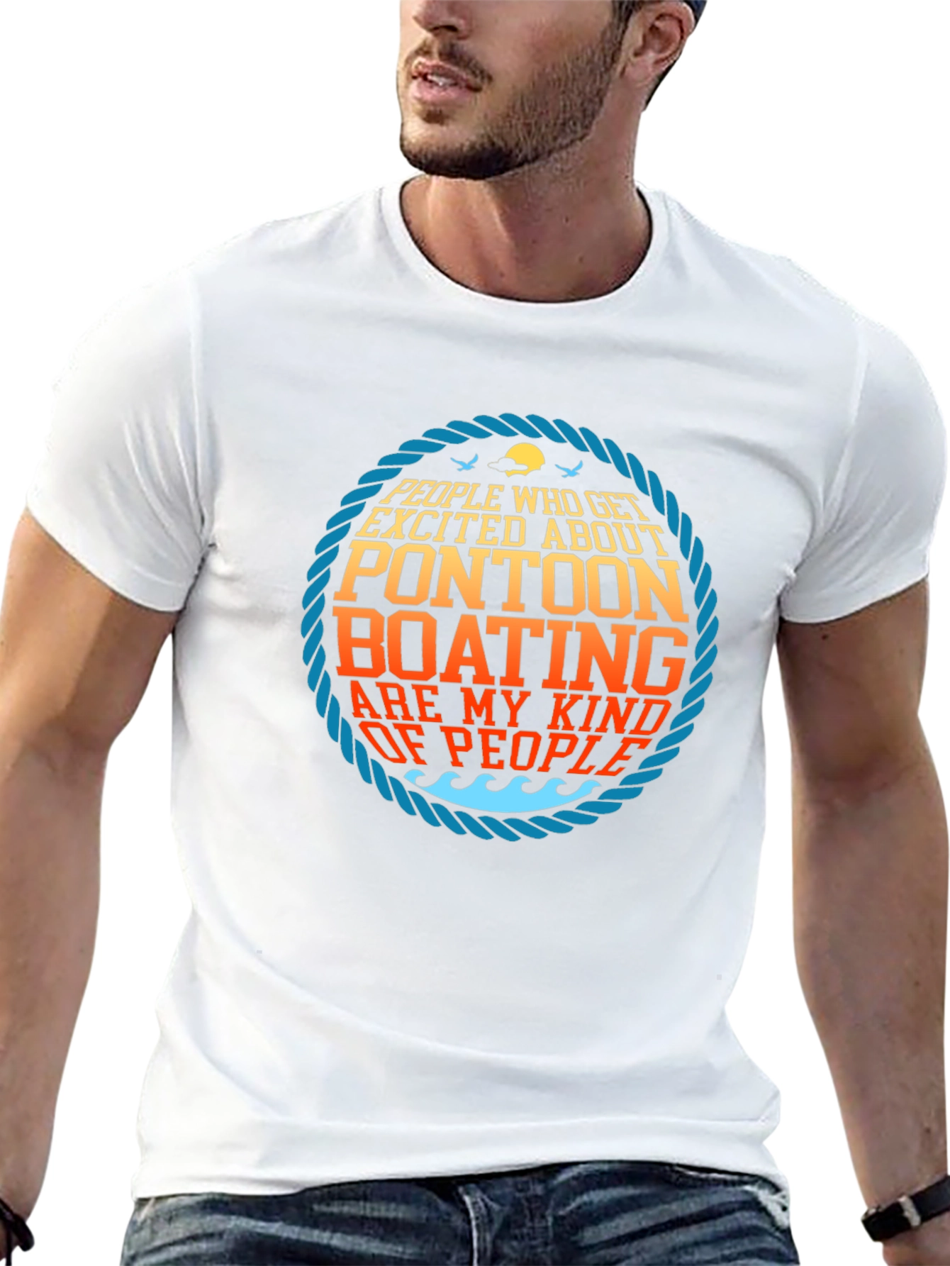 Pontoon Boat Enthusiast Graphic Tee