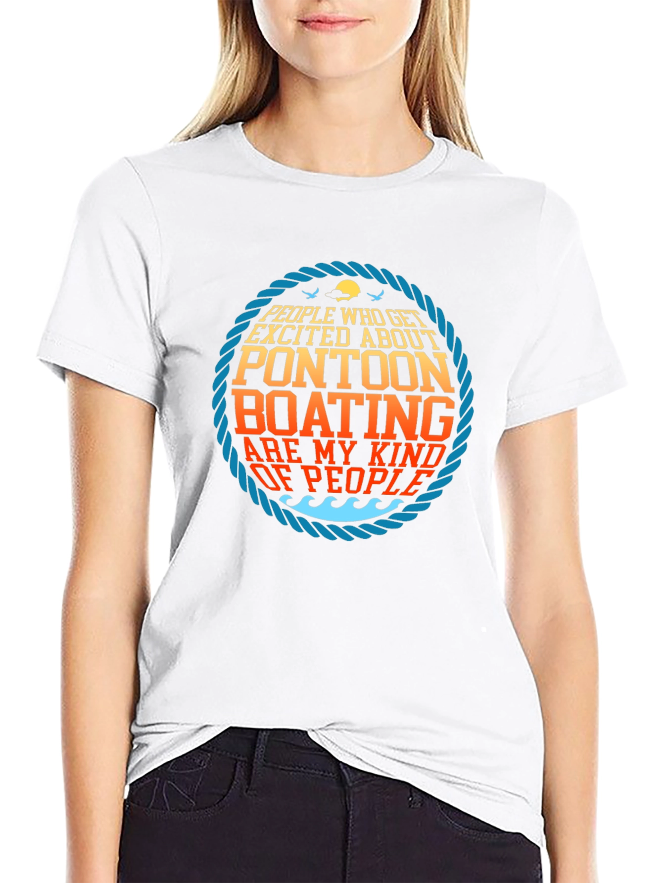 Pontoon Boat Enthusiast Graphic Tee
