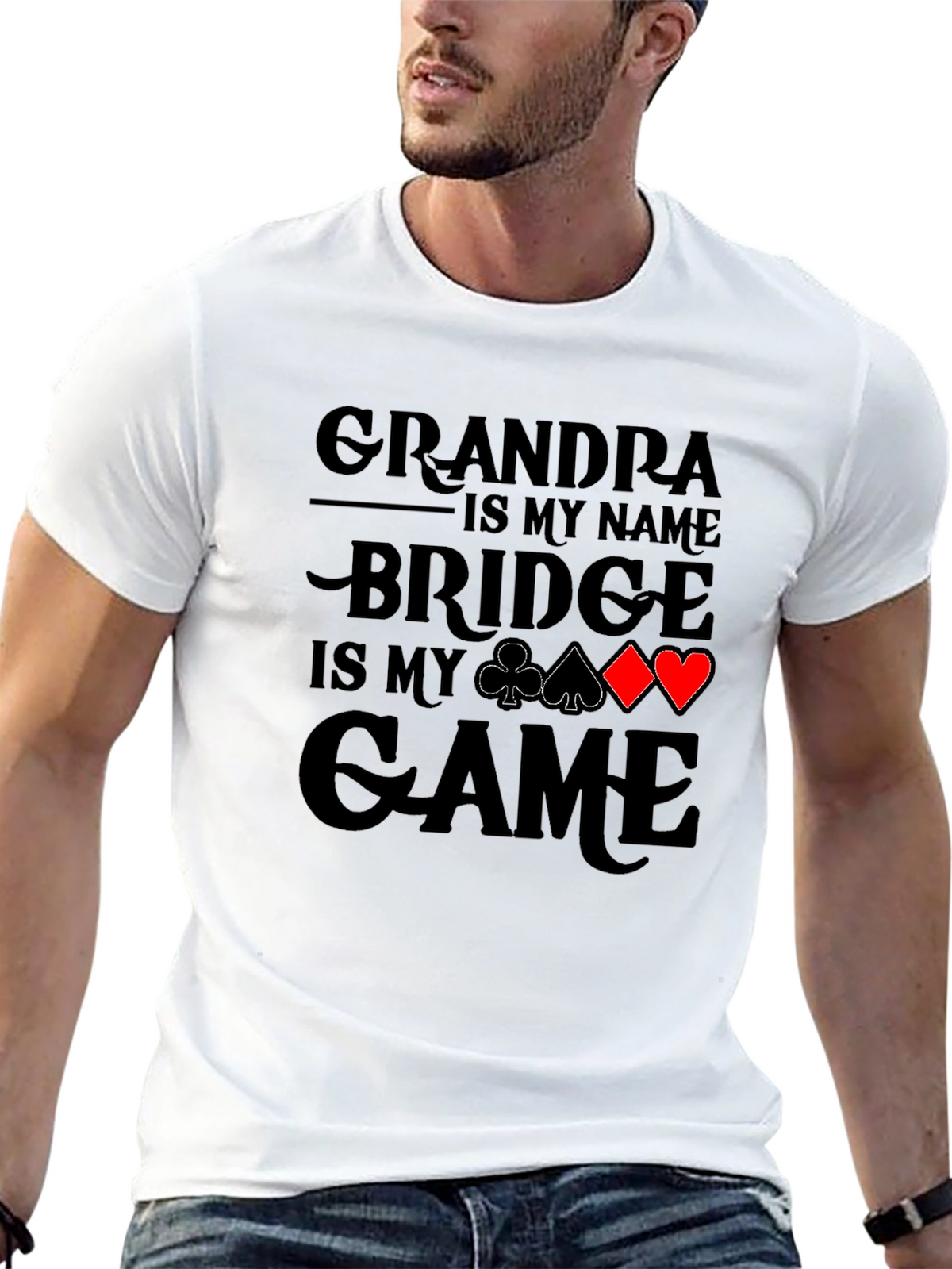 Grandpa Bridge Game T-Shirt: Perfect for Card Players