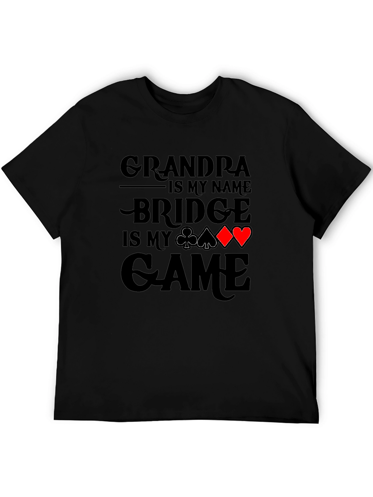 Grandpa Bridge Game T-Shirt: Perfect for Card Players