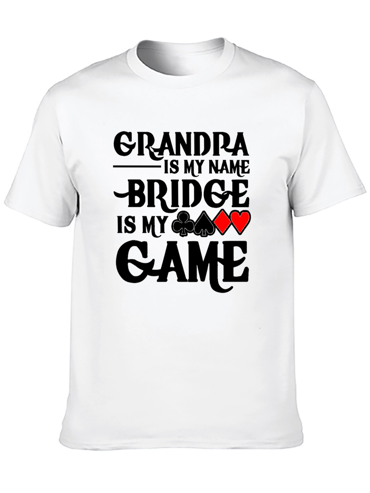 Grandpa Bridge Game T-Shirt: Perfect for Card Players