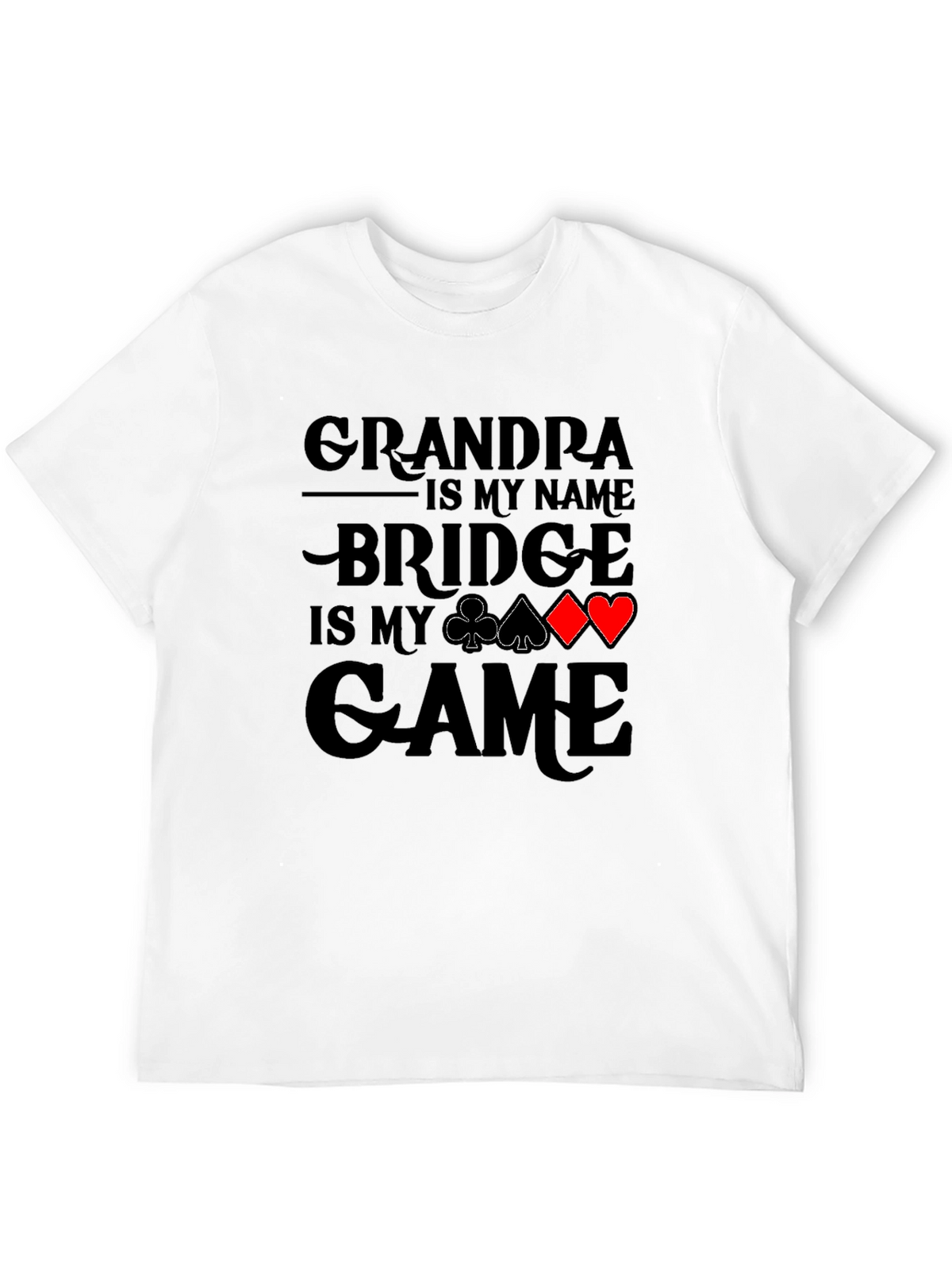 Grandpa Bridge Game T-Shirt: Perfect for Card Players