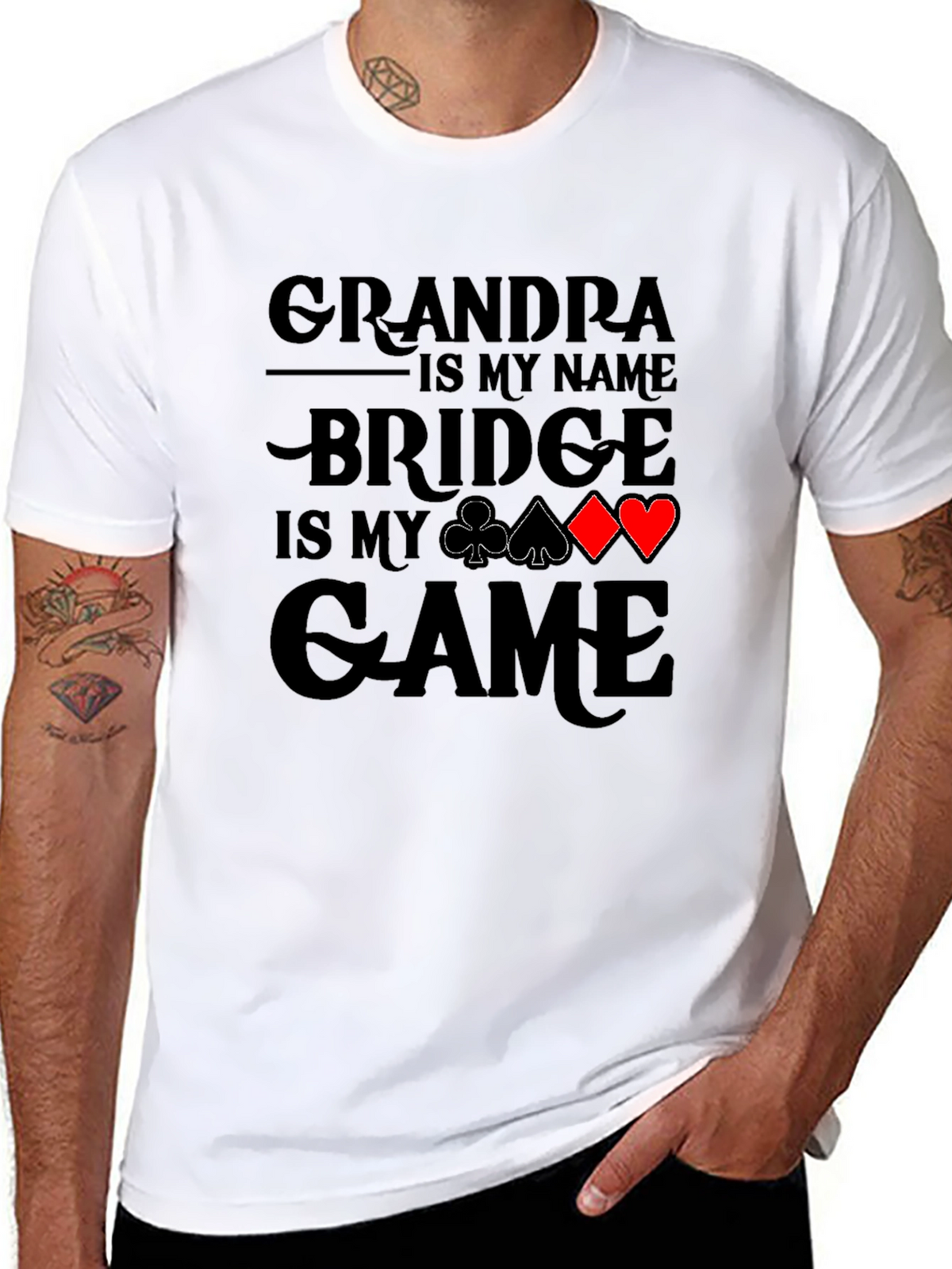 Grandpa Bridge Game T-Shirt: Perfect for Card Players