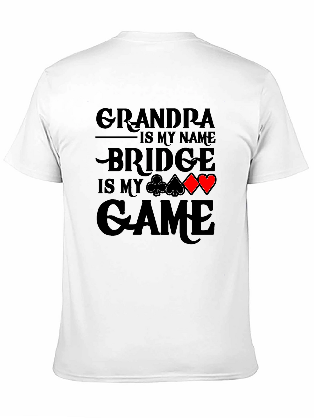Grandpa Bridge Game T-Shirt: Perfect for Card Players