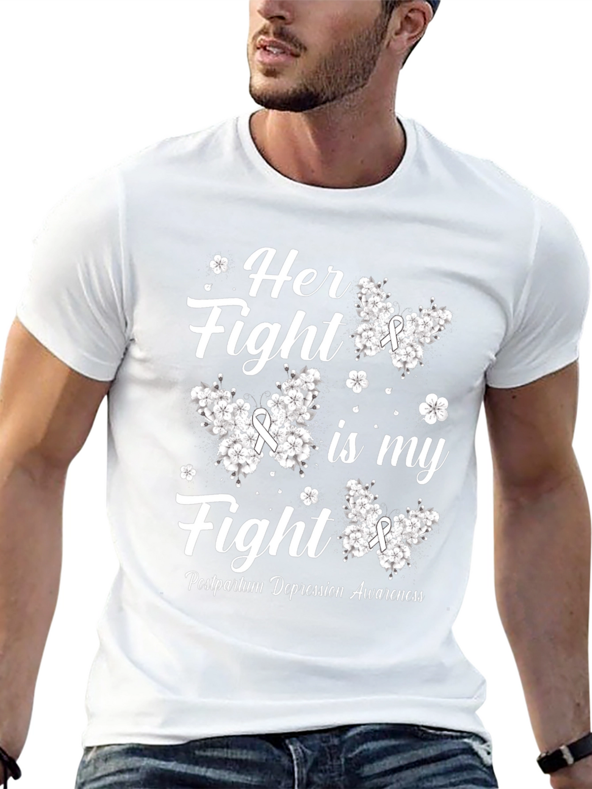 Her Fight is My Fight Postpartum Awareness T-Shirt